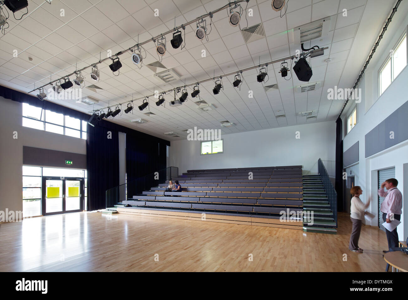 Auditorium di Trinity College cattolico, Middlesbrough Foto Stock