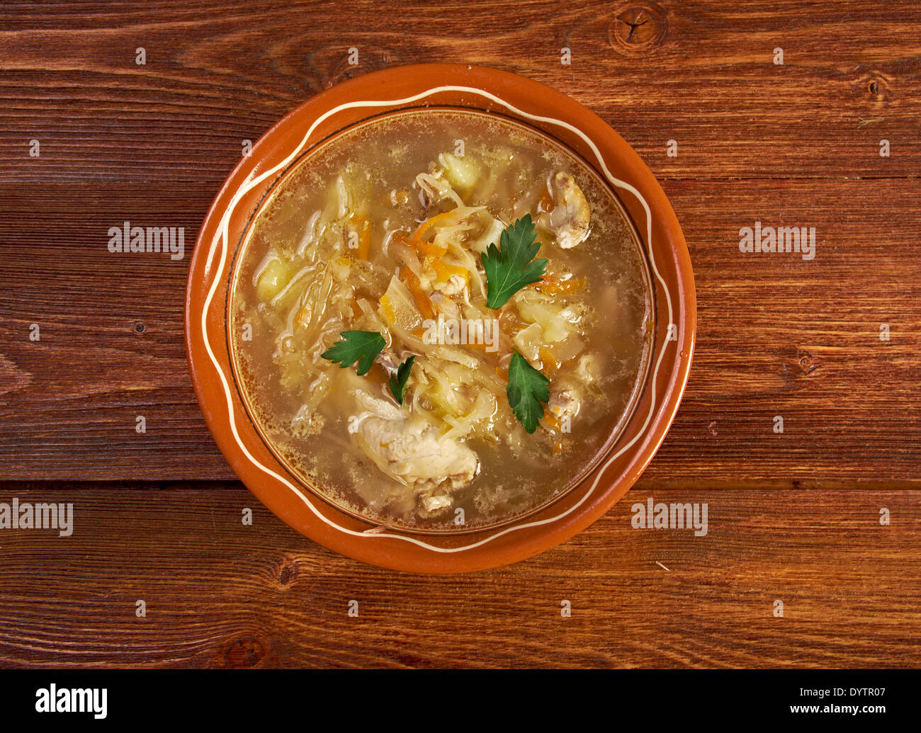 Nonna zuppa di crauti.cucina tedesca Foto Stock