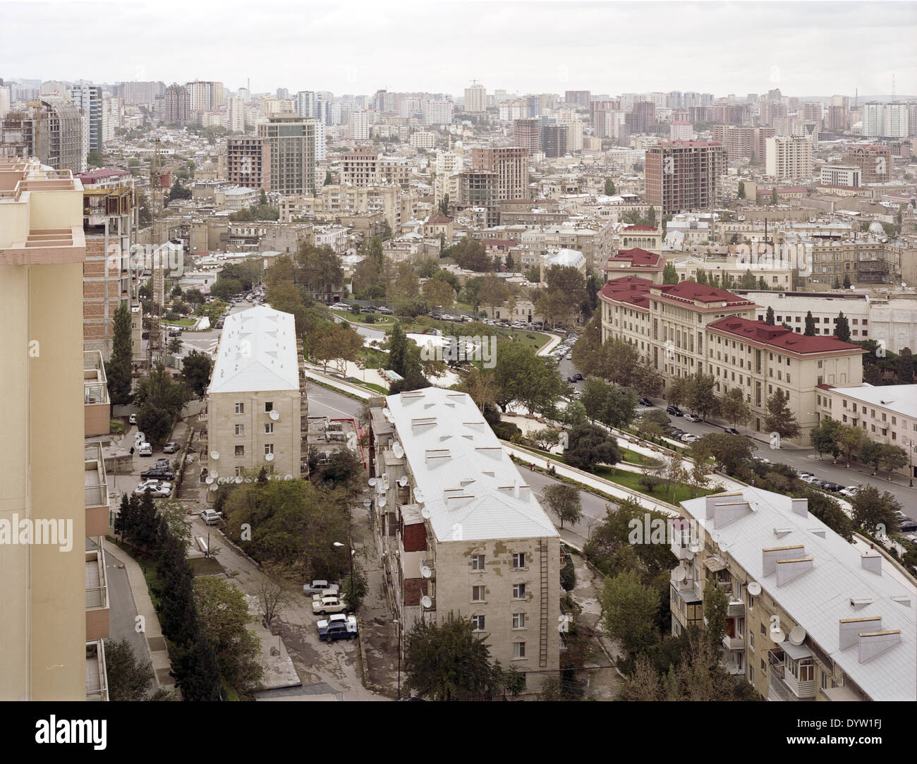 Paesaggio urbano Baku Foto Stock