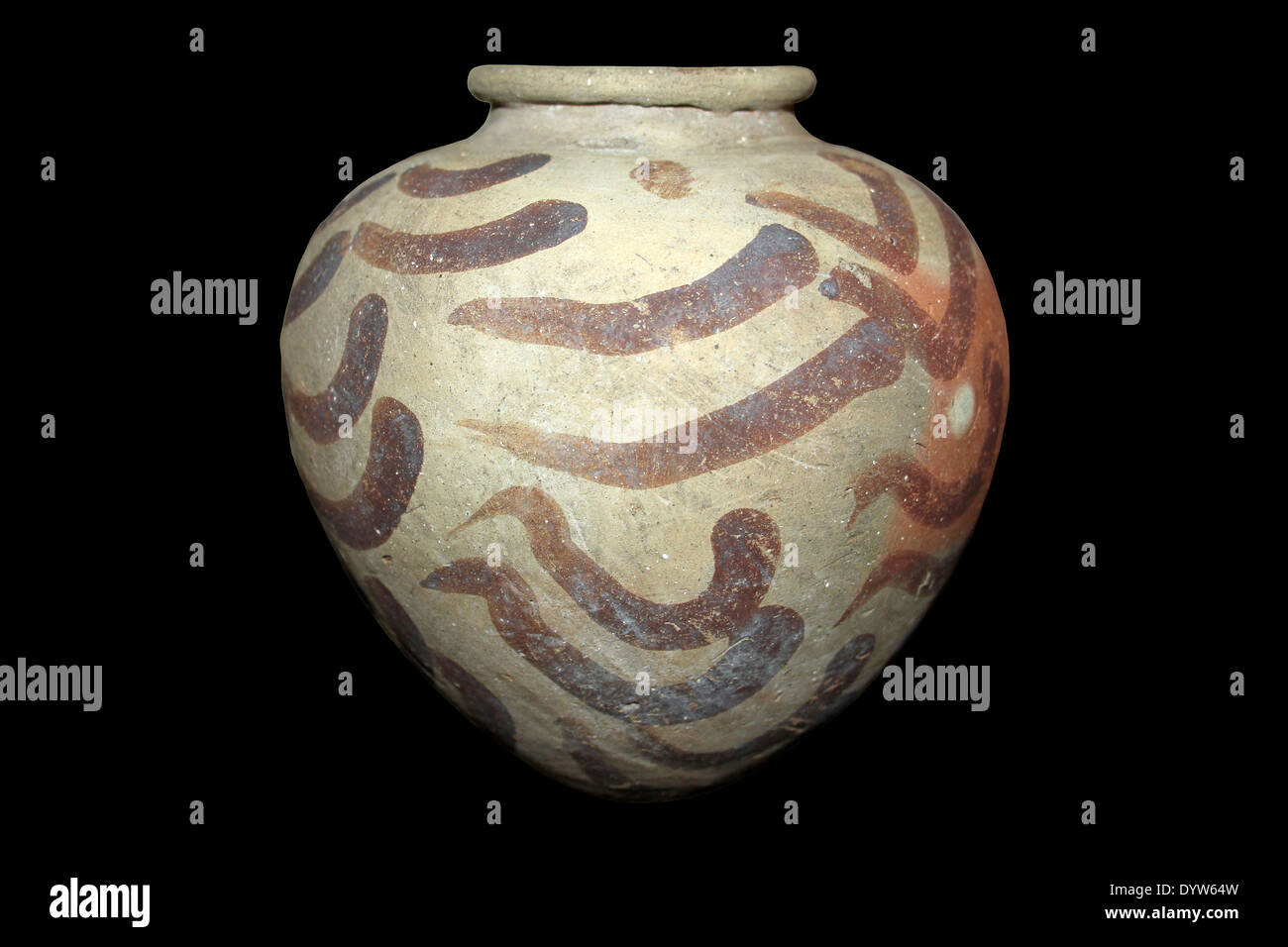 Vaso in ceramica Egitto Periodo Predynastic Foto Stock