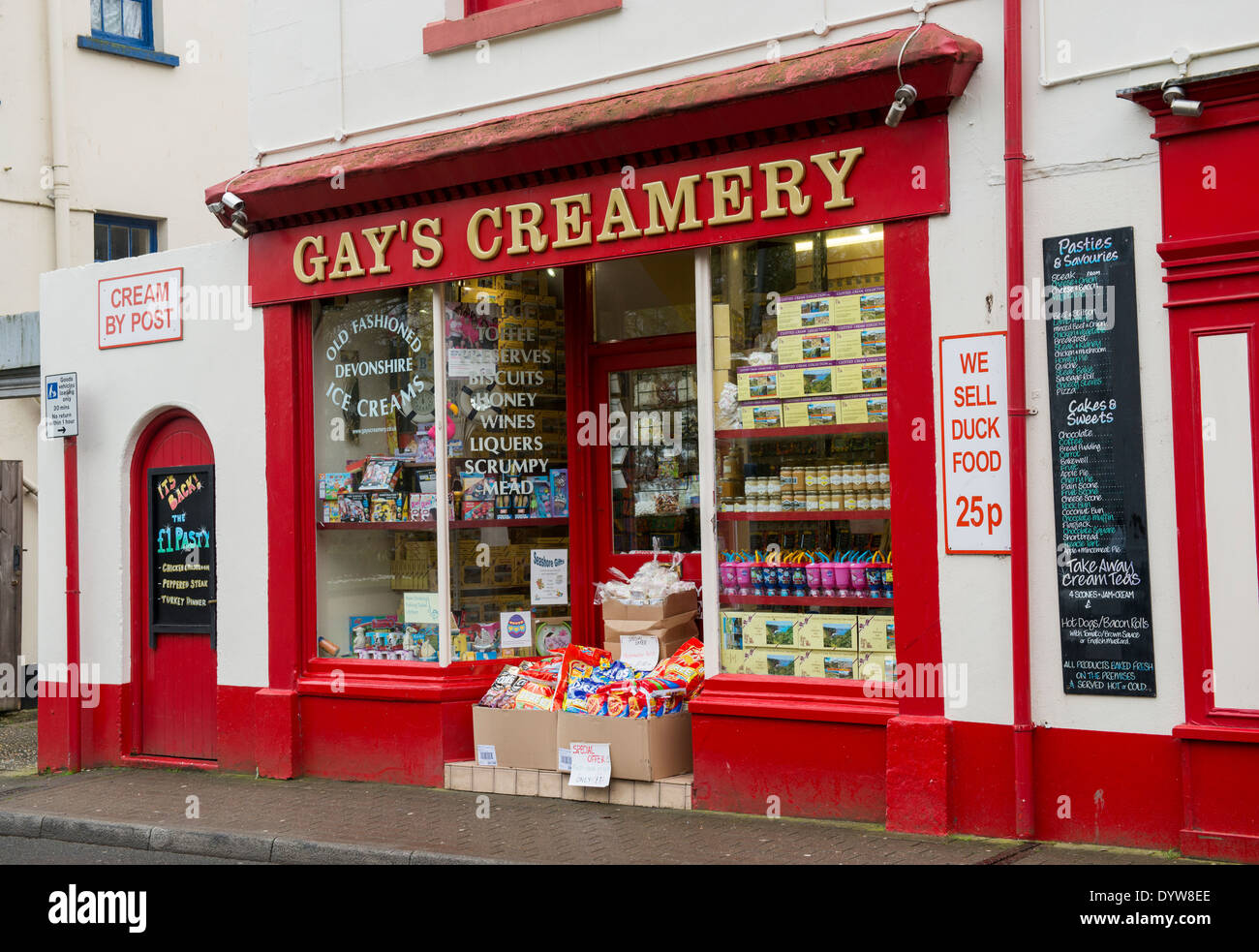 Gay la latteria a Dawlish, Devon Foto Stock