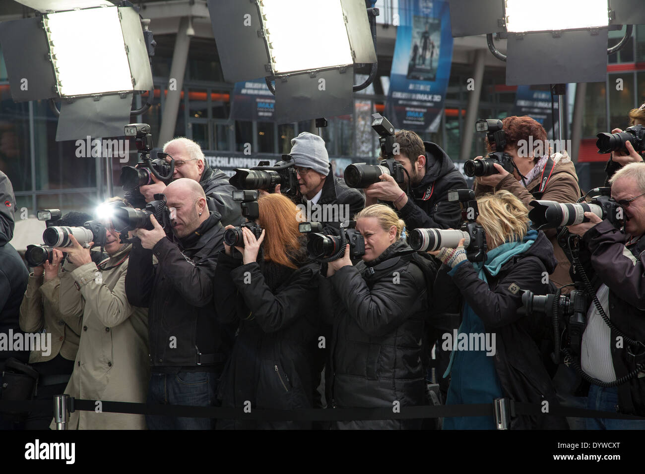 Berlino, Germania, hype l'evento stampa del film Disney Muppets - più ricercati Foto Stock
