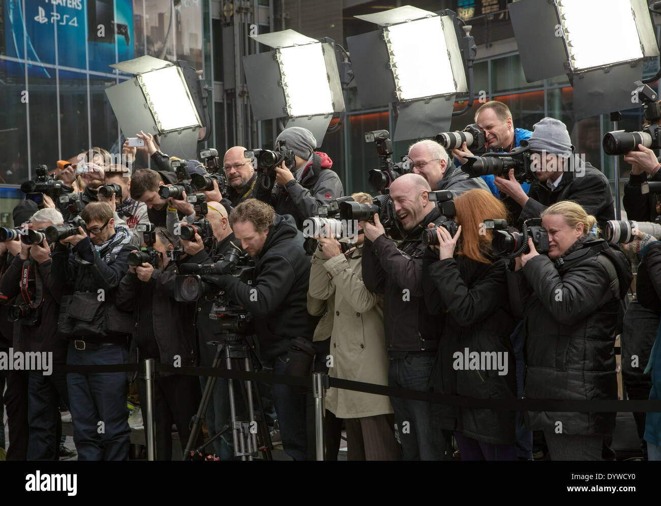 Berlino, Germania, hype l'evento stampa del film Disney Muppets - più ricercati Foto Stock