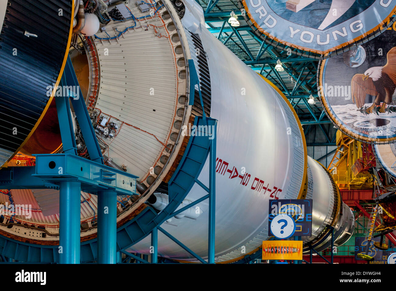 Apollo/Saturn 5 Centro, Kennedy Space Center, Florida, Stati Uniti d'America Foto Stock