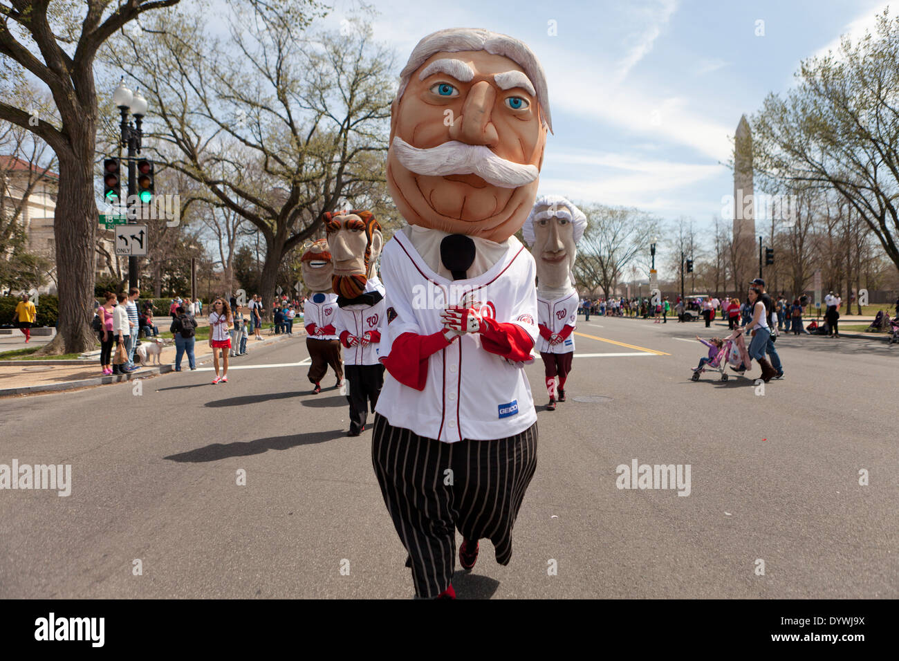 Il Racing Presidenti, Washington cittadini squadra di baseball mascotte - Washington DC, Stati Uniti d'America Foto Stock