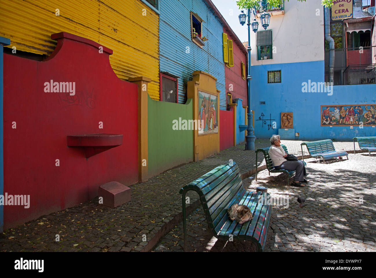 Caminito street. La Boca distretto. Buenos Aires. Argentina Foto Stock