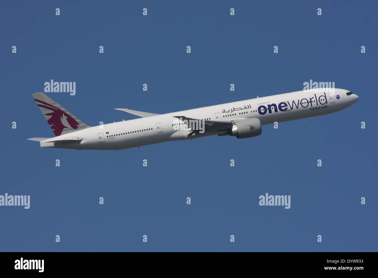 QATAR AIRWAYS BOEING 777 Foto Stock