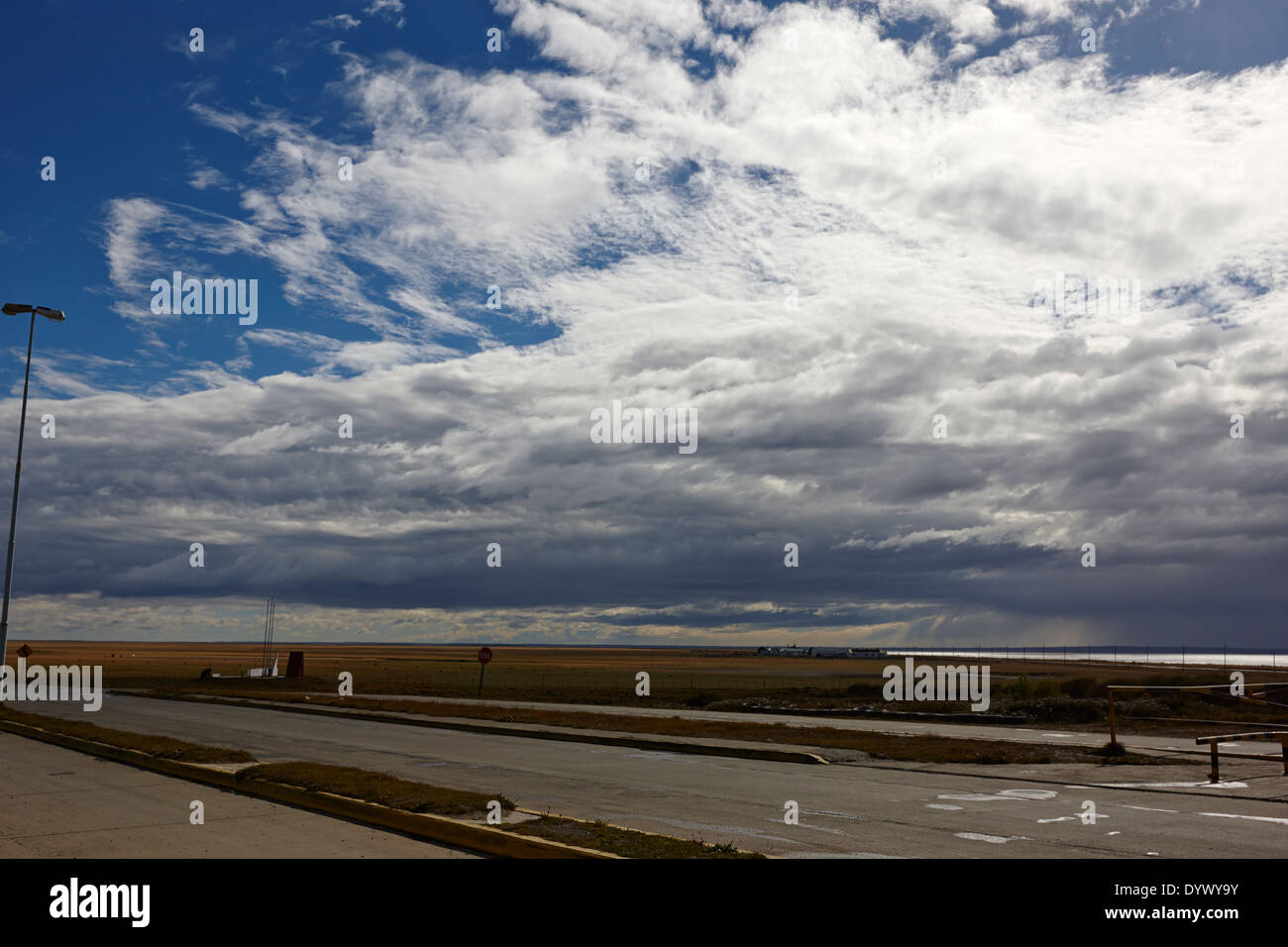 Confine tra argentina e chileTierra Del Fuego Argentina Foto Stock