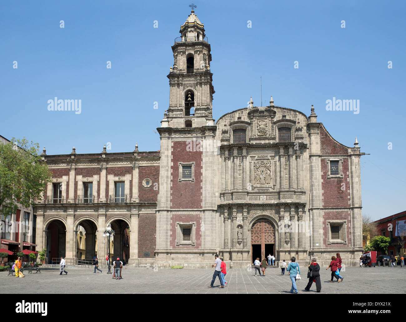 Chiesa di Santo Domingo centro storico di Città del Messico MESSICO Foto Stock