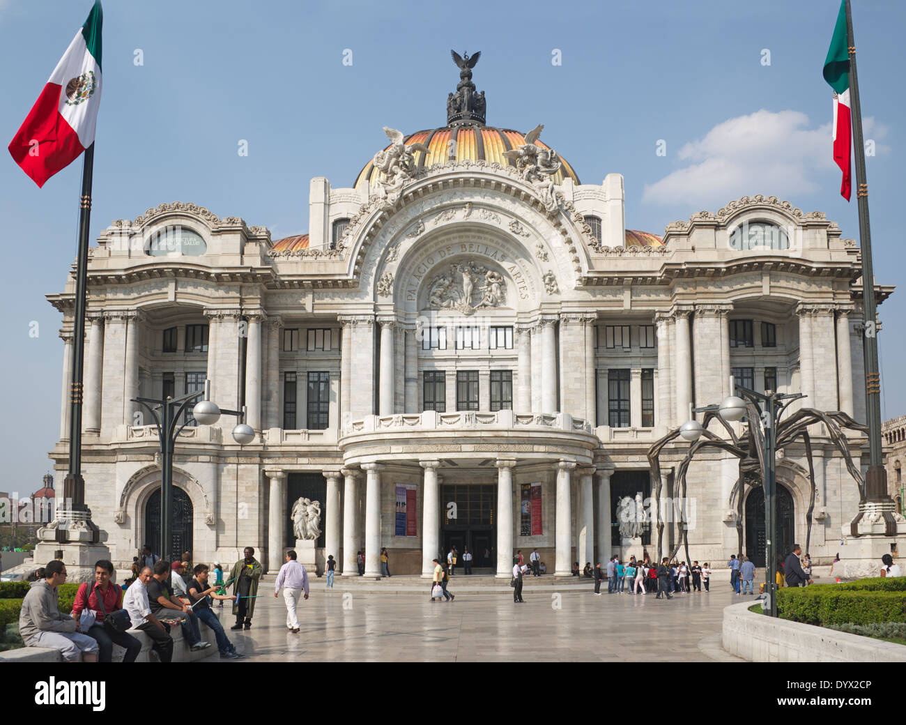 Palacio de Bellas Artes facciata Art Deco Alameda Central Città del Messico MESSICO Foto Stock