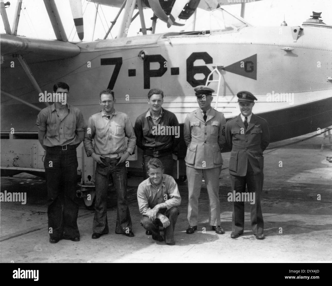 VP-7F era uno squadrone di pattuglia della Marina degli Stati Uniti con sede alla Naval Air Station di San Diego (NAS SD) nel 1932. Lo Squadron operava aerei da ricognizione a lungo raggio e antisommergibile, contribuendo a proteggere gli interessi degli Stati Uniti durante un periodo di crescente tensione globale. Foto Stock