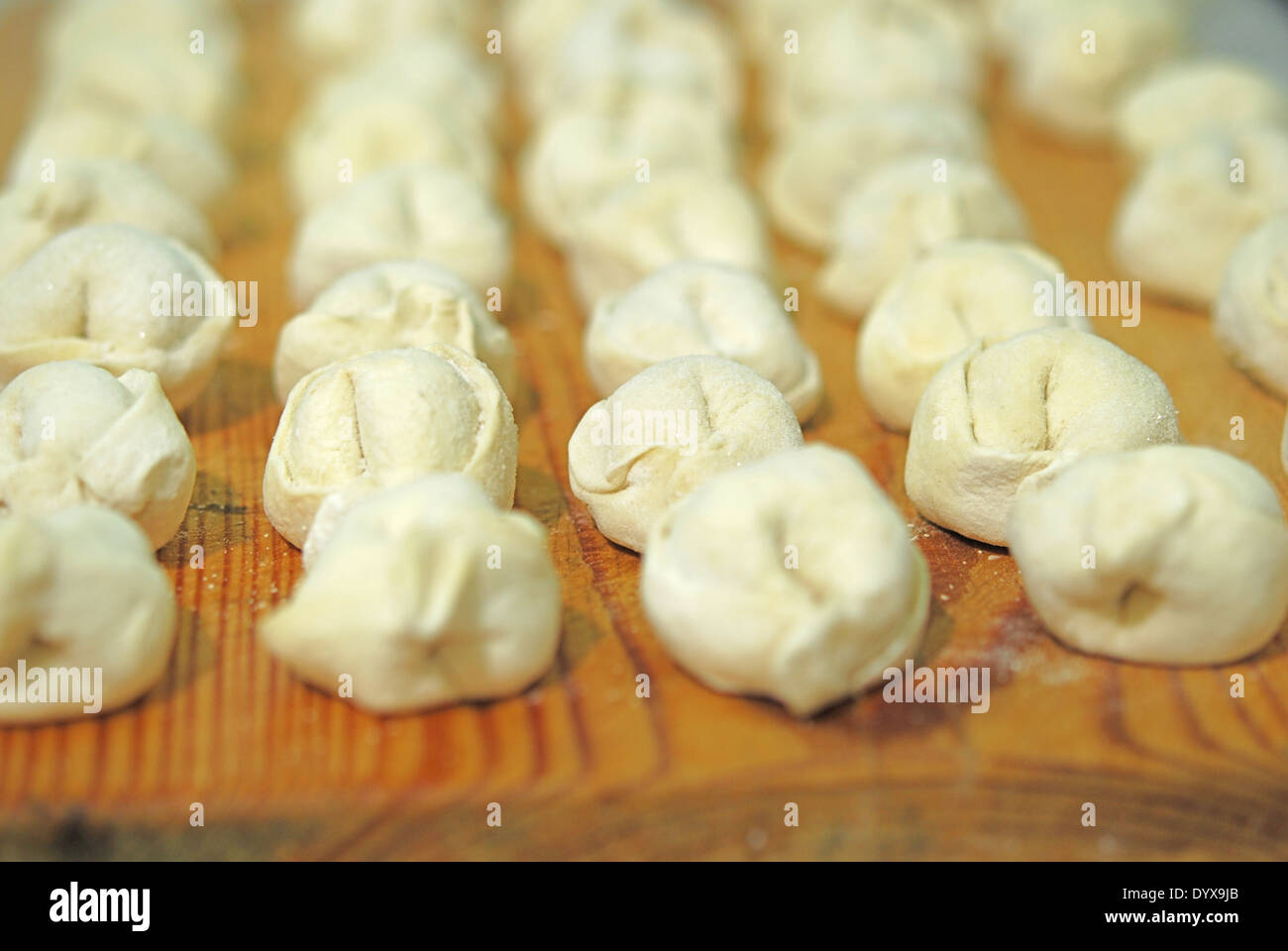 Tradizionale russo gnocchi Foto Stock