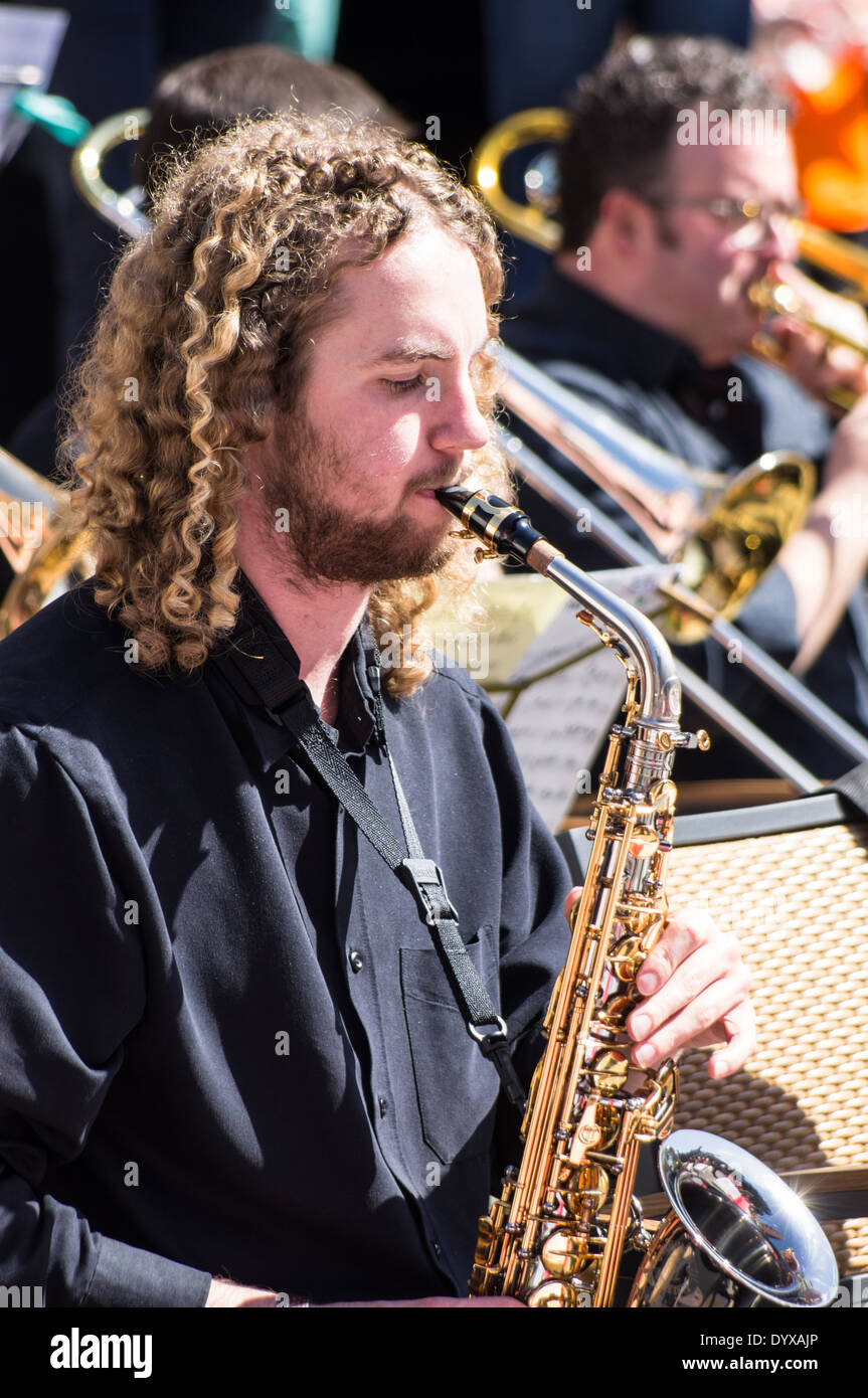 Un open air concerto di musica classica in London, England Regno Unito Regno Unito Foto Stock