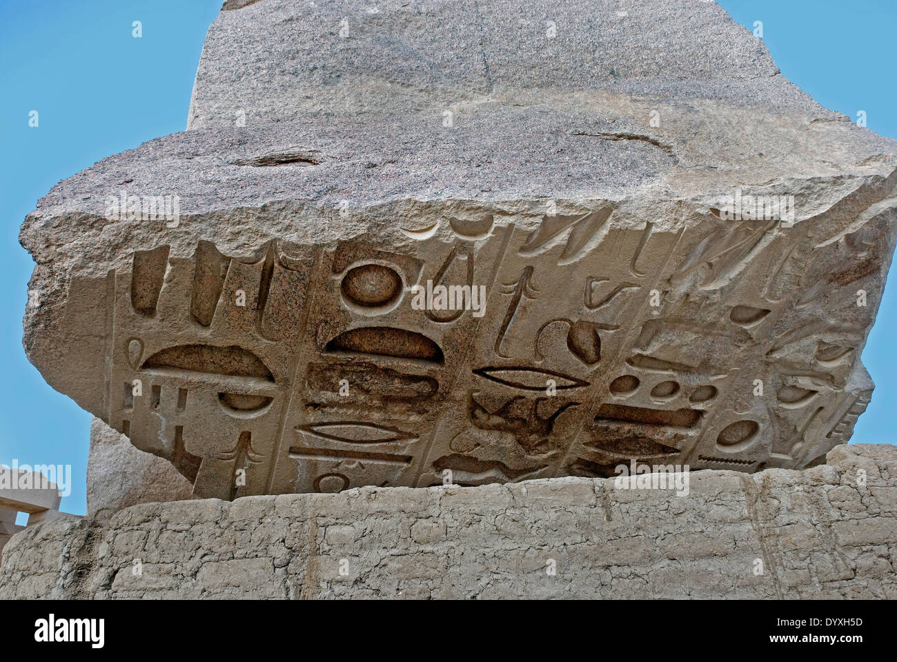 Ramesseum:il resto del retro della gigantesca statua di Ramses II Foto Stock