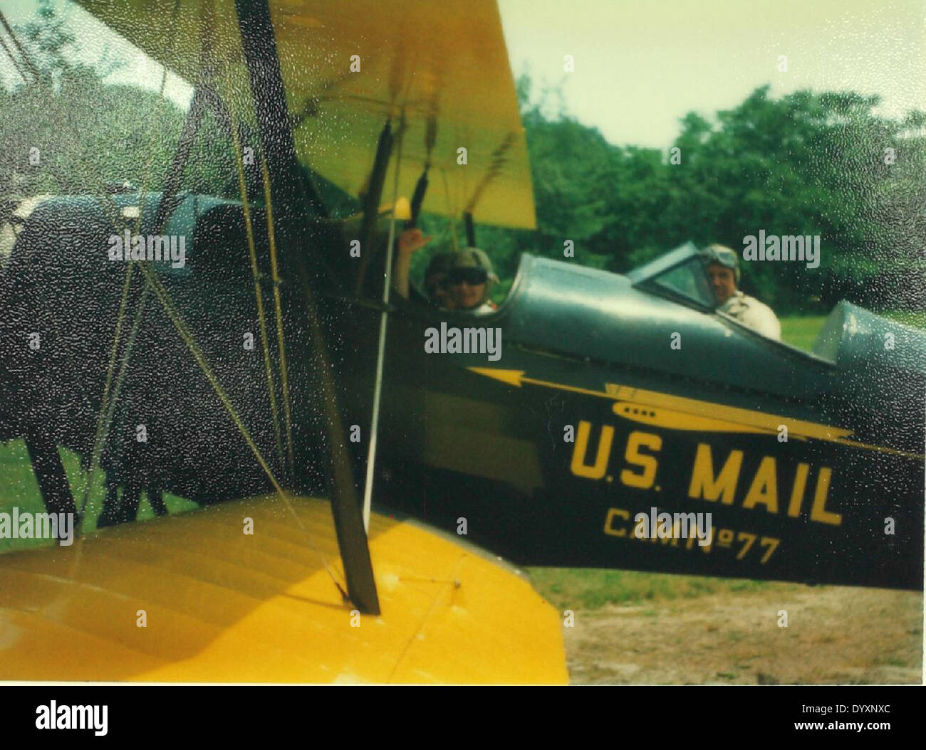 Il Pitcairn PA-6 MailWing è un biplano progettato per la consegna della posta, caratterizzato da un'esclusiva configurazione di cabina di pilotaggio aperta e portellone. Sviluppato alla fine degli anni '1930, ha svolto un ruolo significativo nei primi servizi di posta aerea negli Stati Uniti. Foto Stock