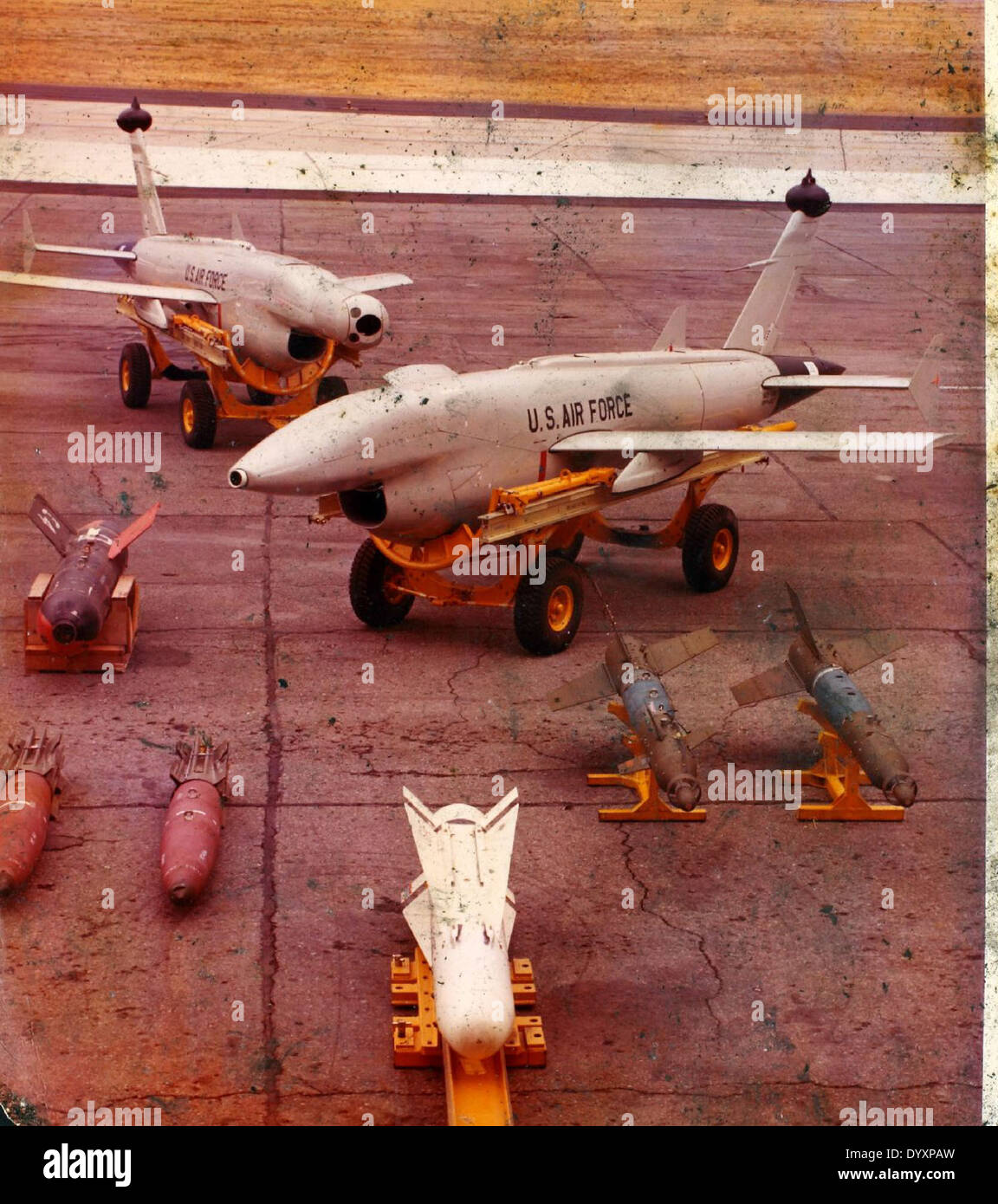 Il drone ad ala estesa e a più lungo raggio, sviluppato tra il 1950 e il 1989, era una tecnologia chiave nei veicoli aerei senza equipaggio (UAV). Ha notevolmente migliorato la gamma e le capacità dei droni per le operazioni di ricognizione e sorveglianza. Foto Stock