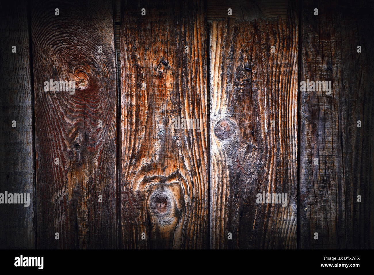 Sfondo di legno. Vecchio vintage texture di legno. Foto Stock