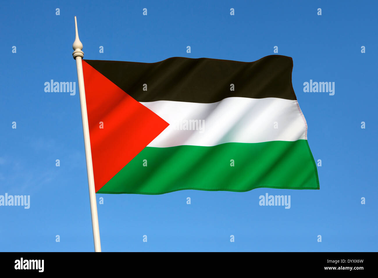 Bandiera dello stato del palestinese Foto Stock