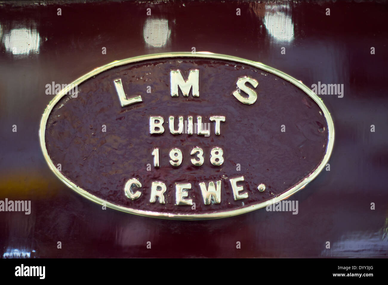 La LMS COSTRUÌ 1938 CREWE al York Railway Museum, nel nord-est dell'Inghilterra Foto Stock