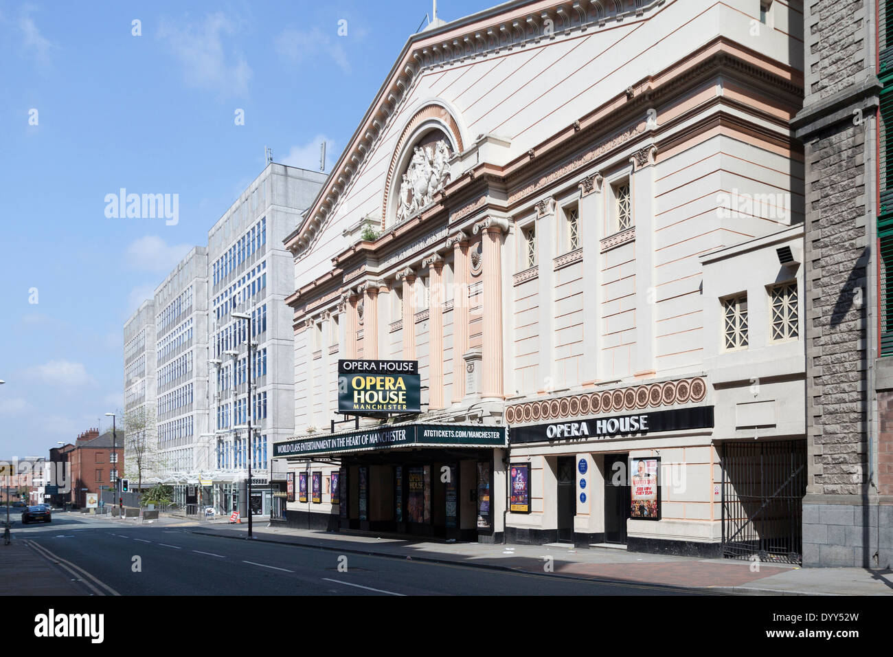 Il Teatro dell'Opera su Quay Street a Manchester, UK. Foto Stock