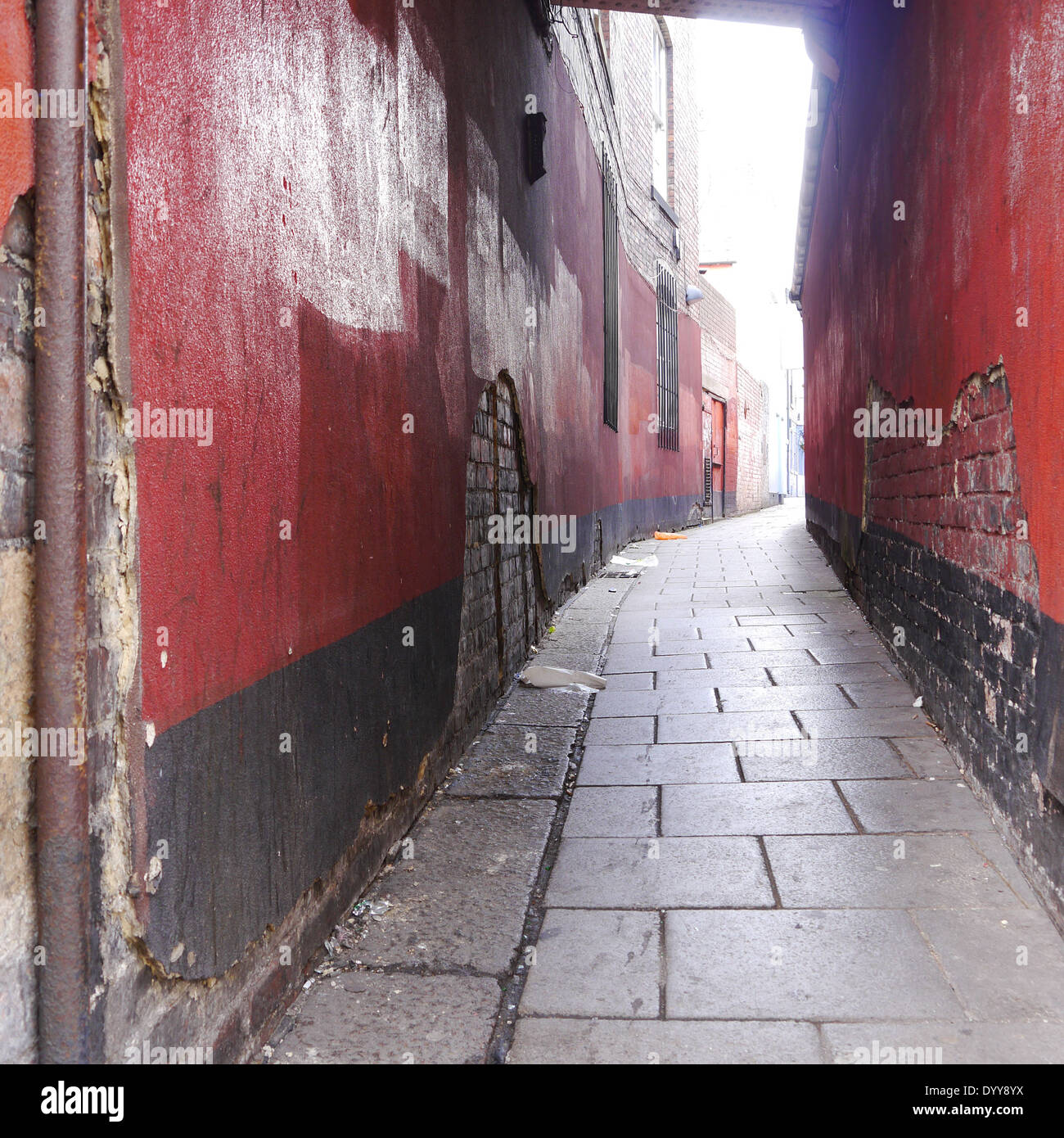Paesaggio urbano / abstract / creative immagine di Via Lane, Newcastle upon Tyne Foto Stock