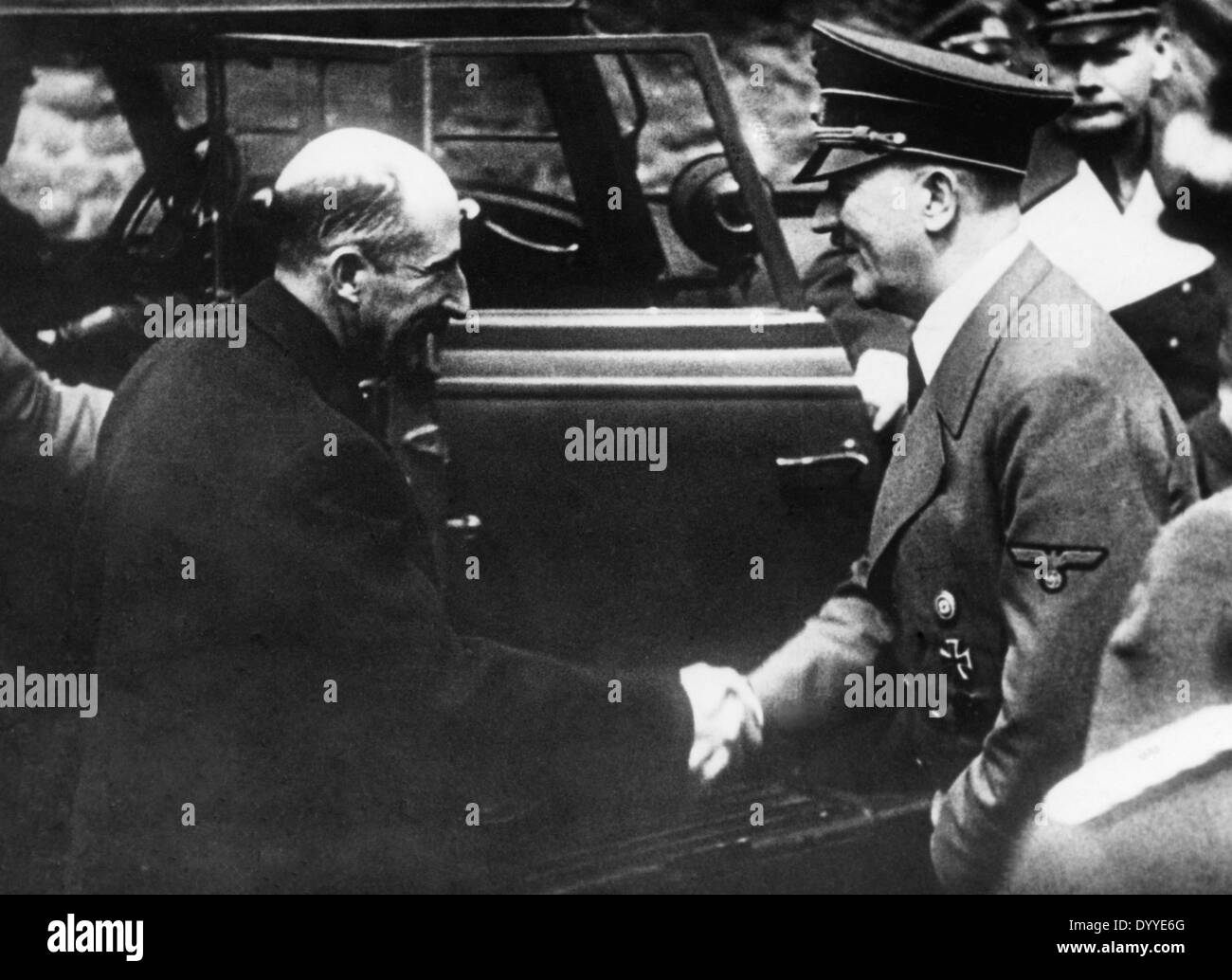 Adolf Hitler con Boris III di Bulgaria, 1940 Foto Stock