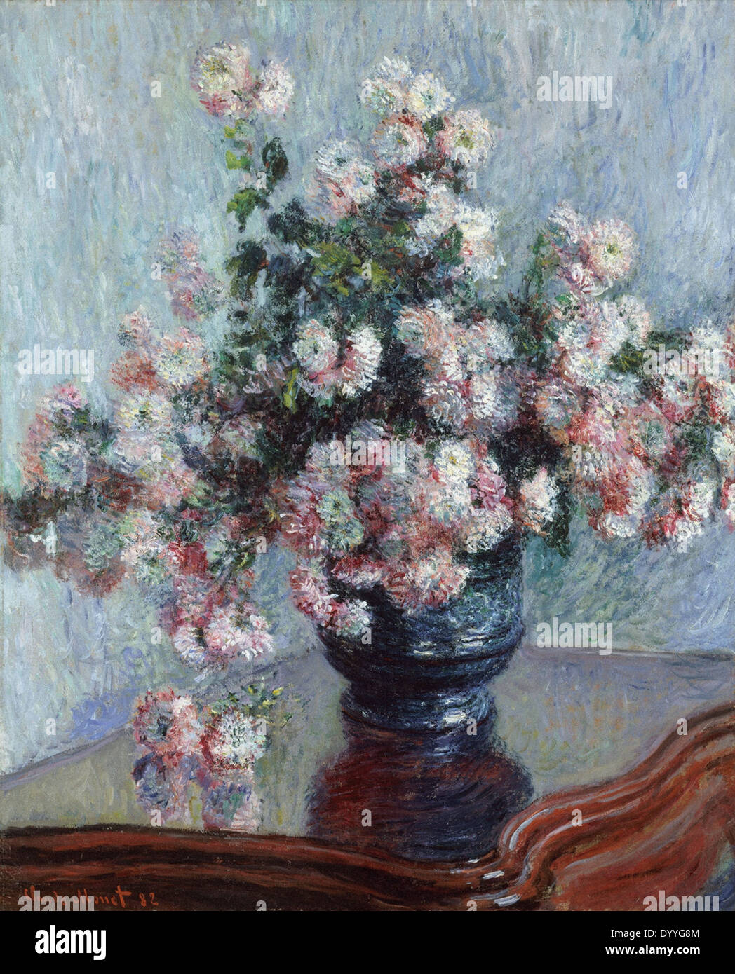 Claude Monet crisantemi Foto Stock