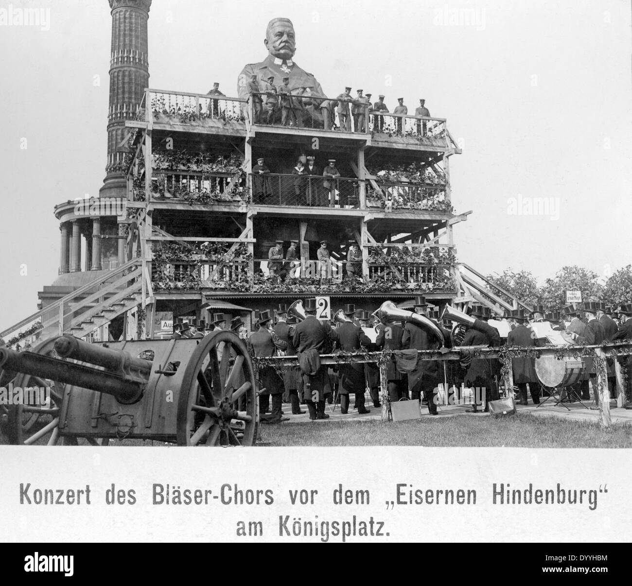 Concerto di fronte al ferro da stiro Hindenburg, 1916 Foto Stock