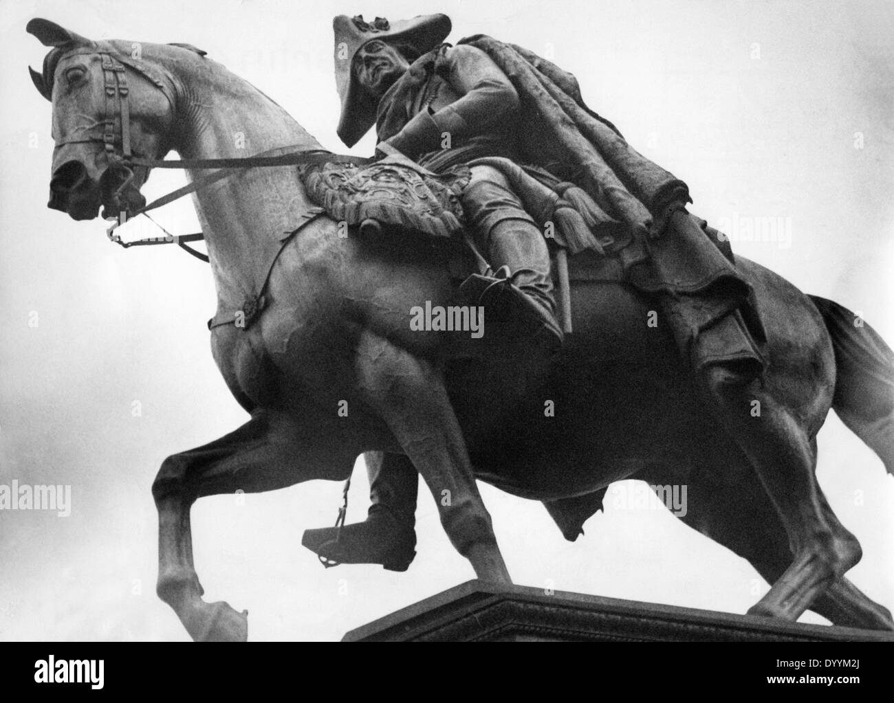 Statua equestre di Federico II il grande in Berlino, 1900 Foto Stock