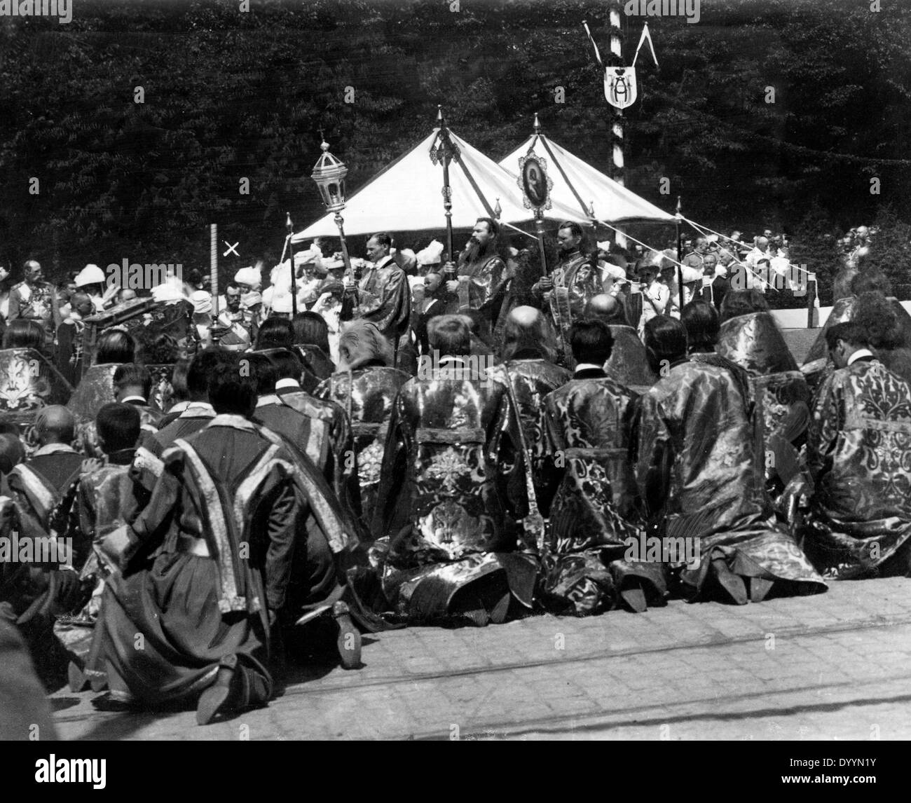 Inaugusration del monumento di Pietro il Grande a Riga, 1910 Foto Stock