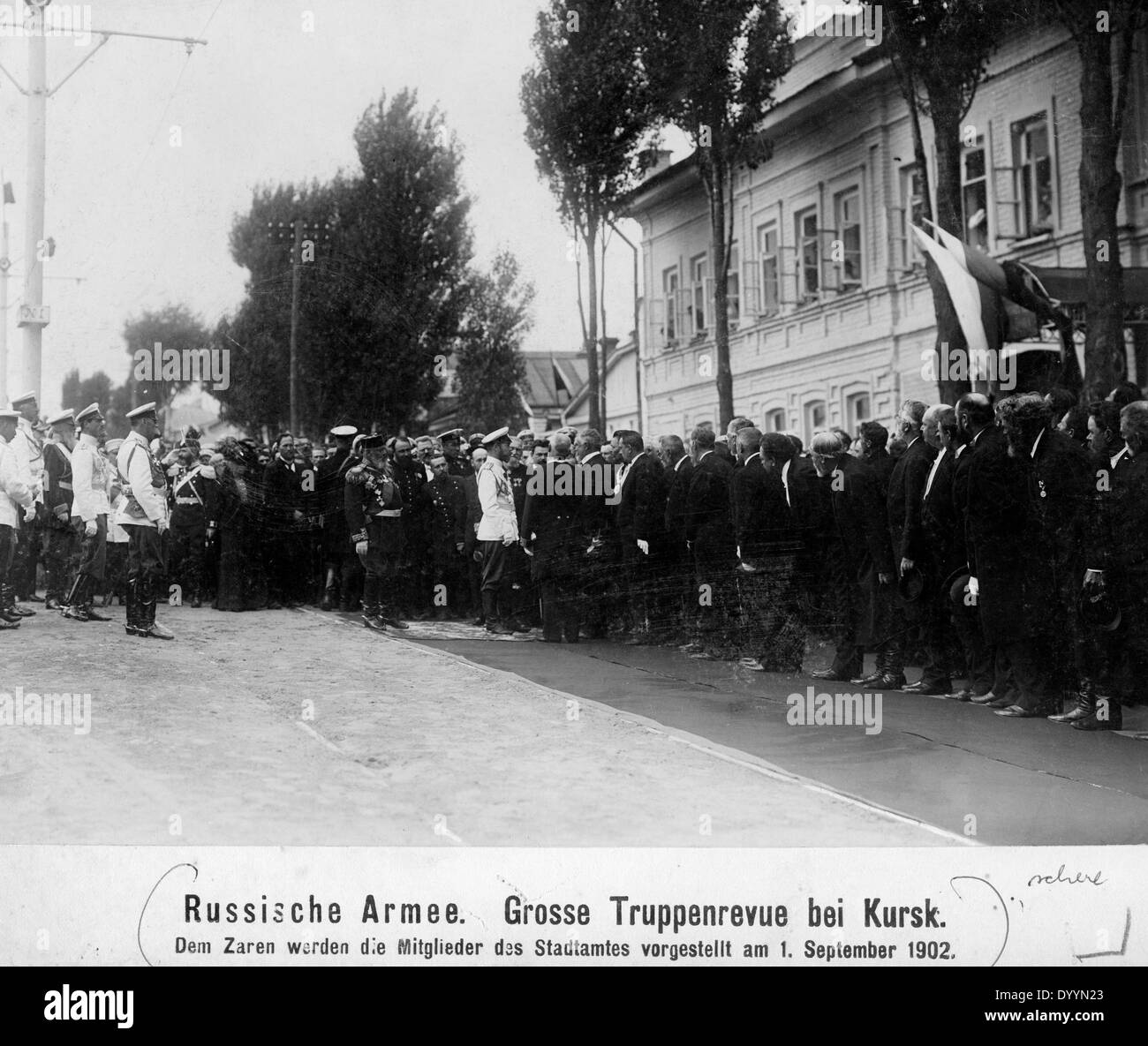 Lo Zar Nicola II di Kursk, 1902 Foto Stock