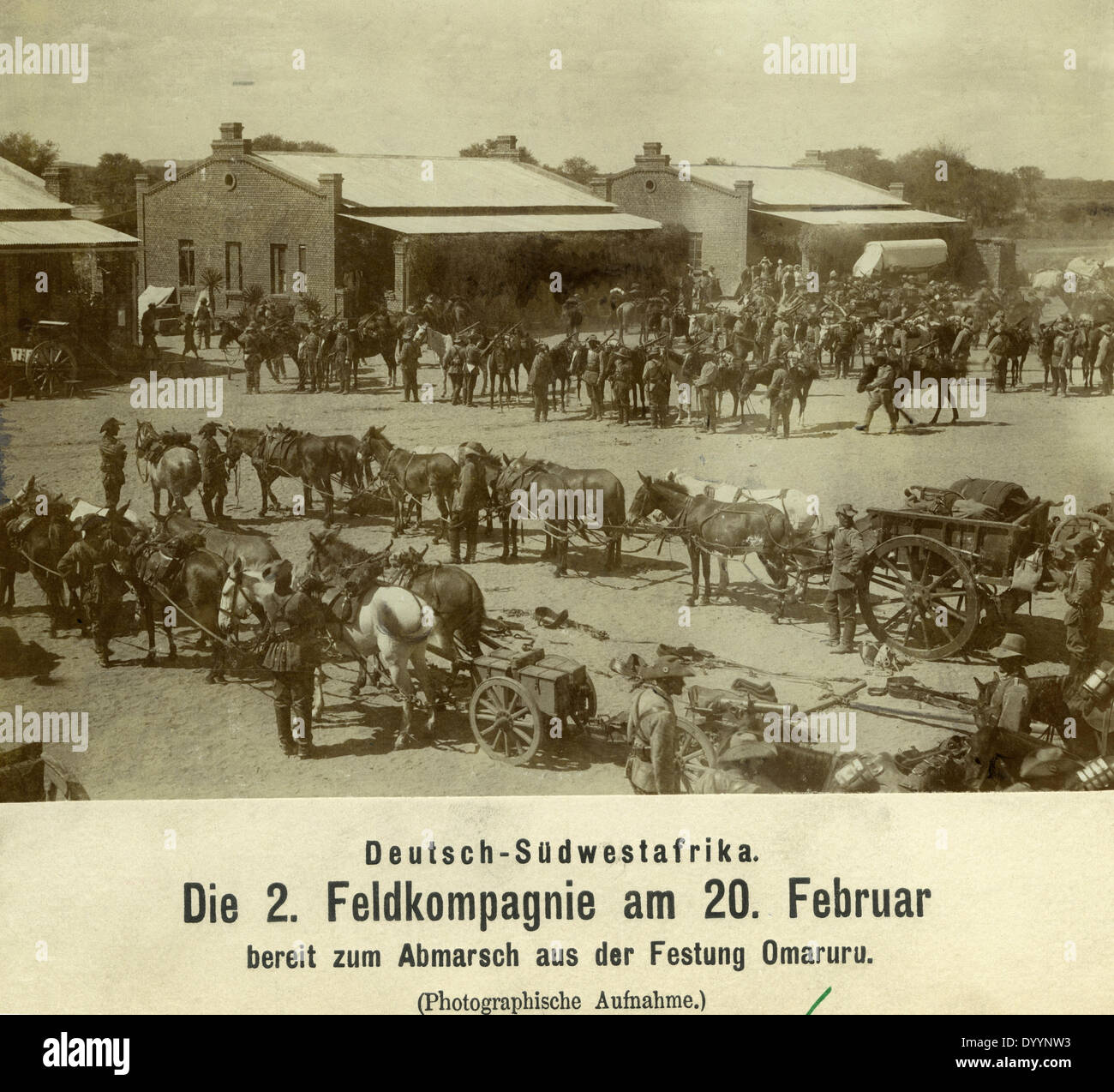 Il tedesco Africa del sud-ovest 1904-1905: combattere contro ottentotti e Hereros Foto Stock