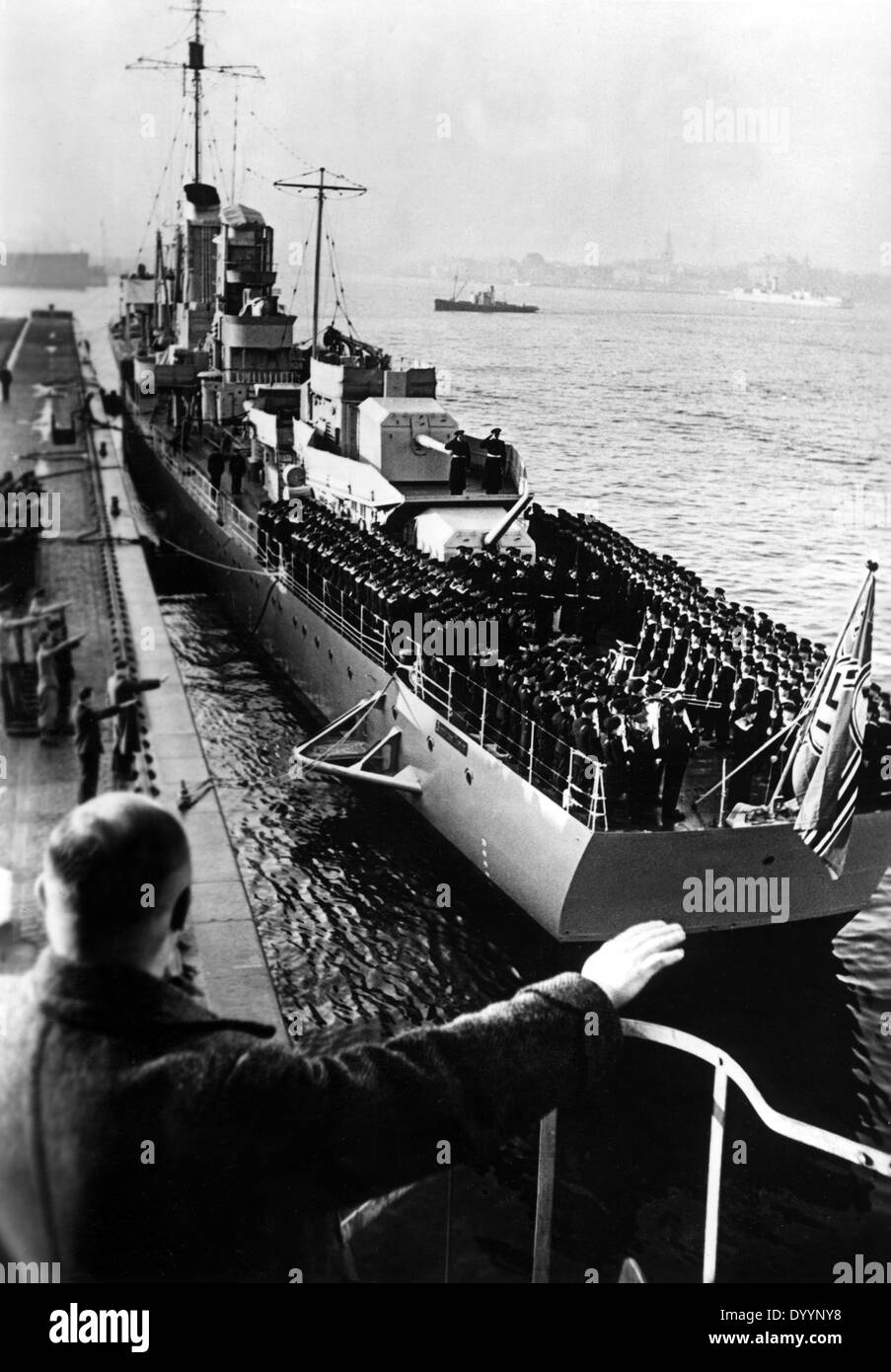 La messa in funzione di "Bernd von Arnim', 1938 Foto Stock