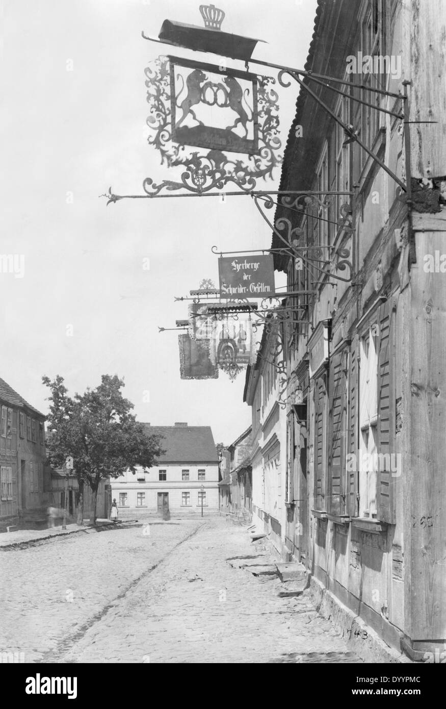 Pub segni di Angermuende, 1931 Foto Stock