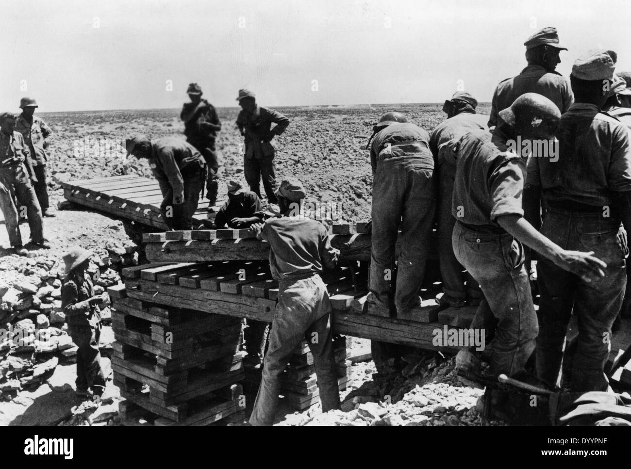 La cattura di Tobruk, 1941 Foto Stock