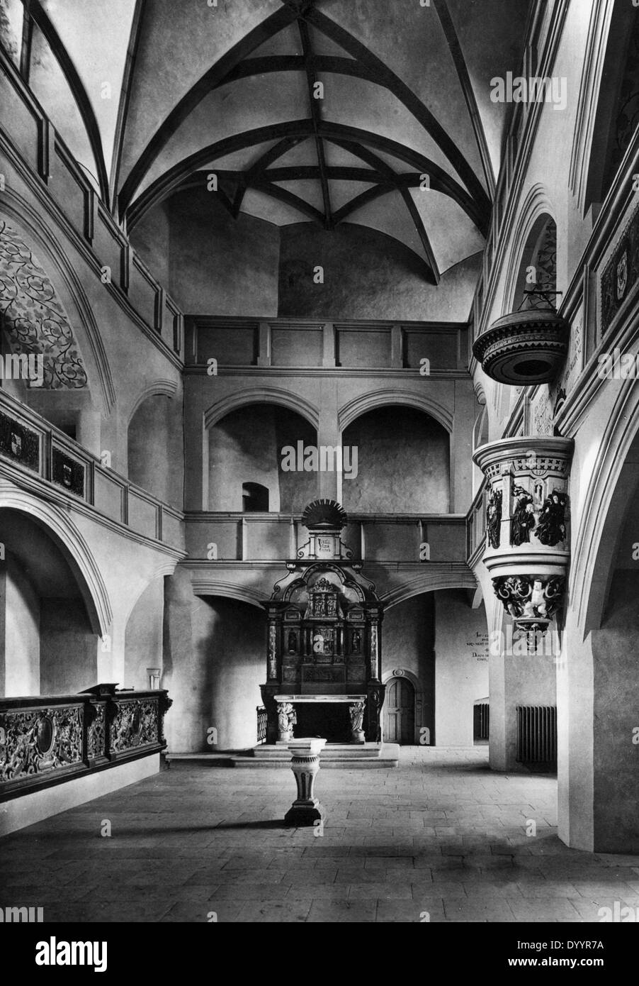 Una cappella del castello di Torgau, 1931 Foto Stock