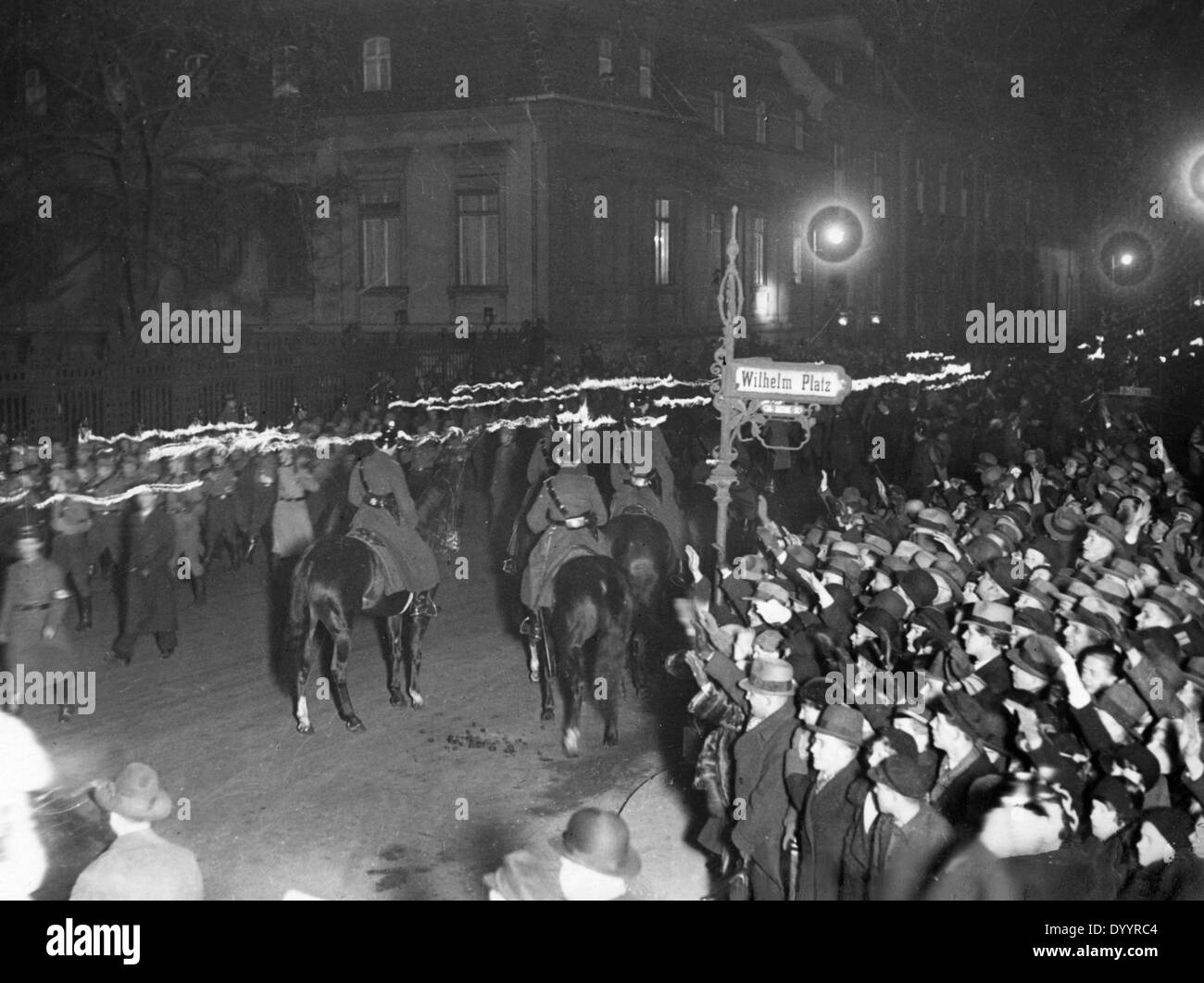 Fiaccolata in Berlino, 1933 Foto Stock
