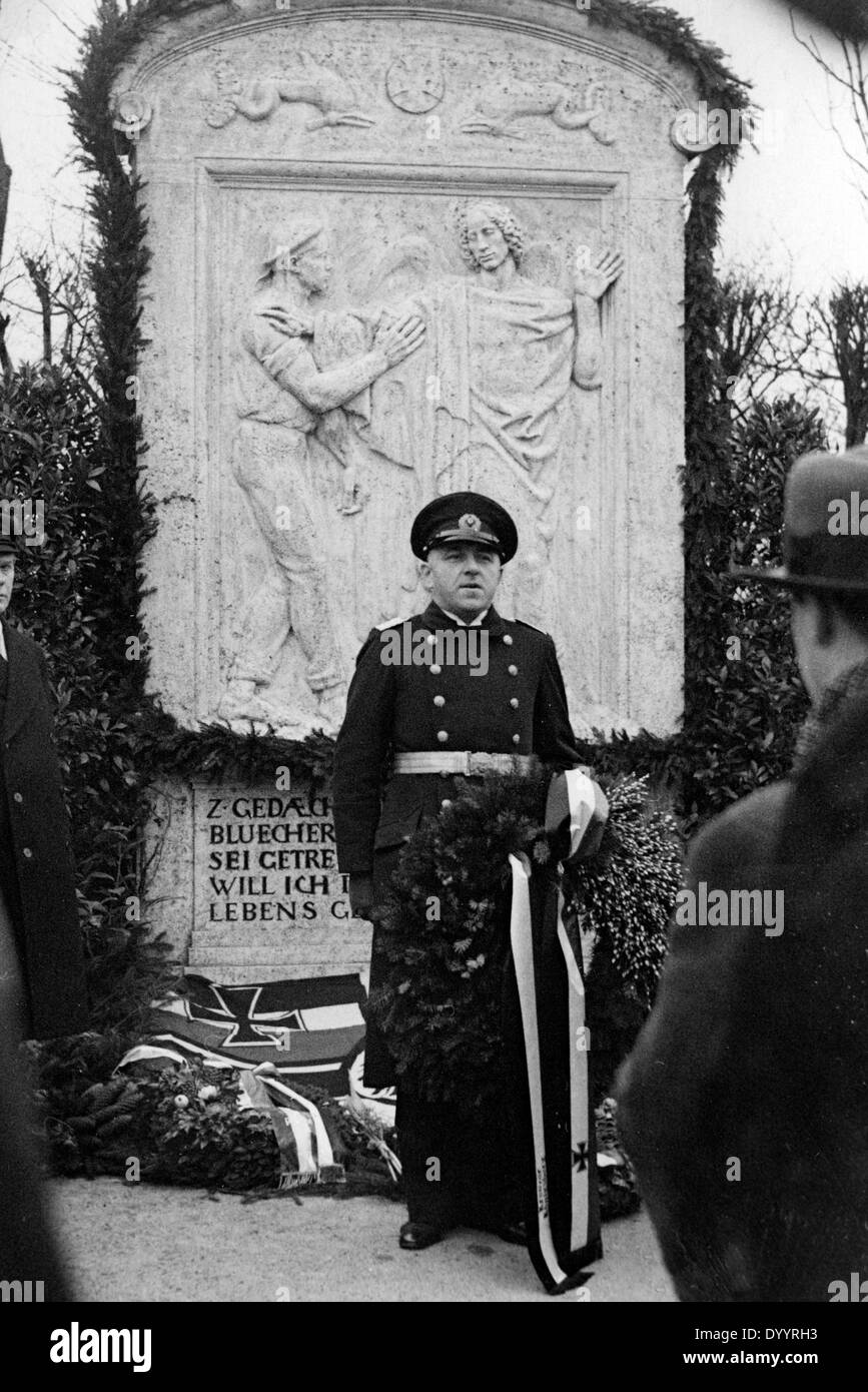 Commemorazione della battaglia di Dogger Bank, 1934 Foto Stock