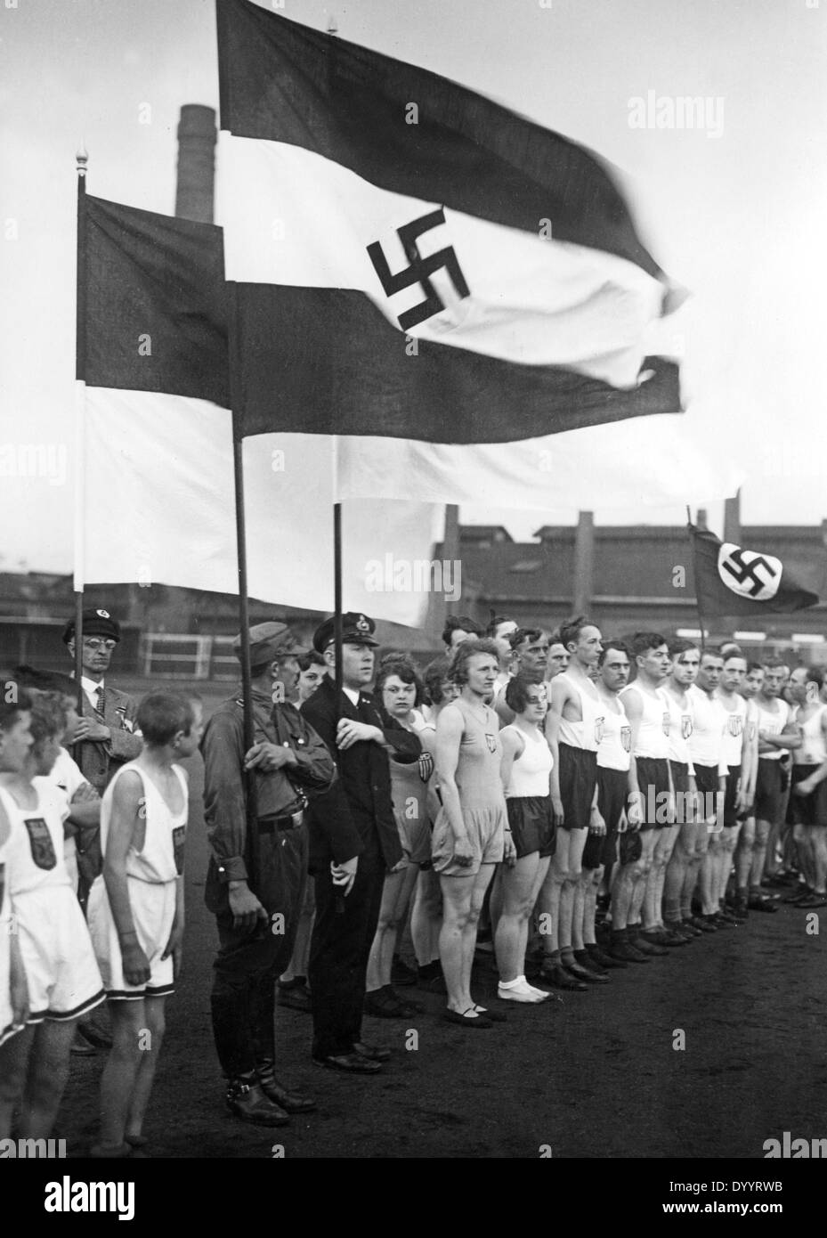 Inaugurazione del campo sportivo "tralau" di Berlino, 1933 Foto Stock