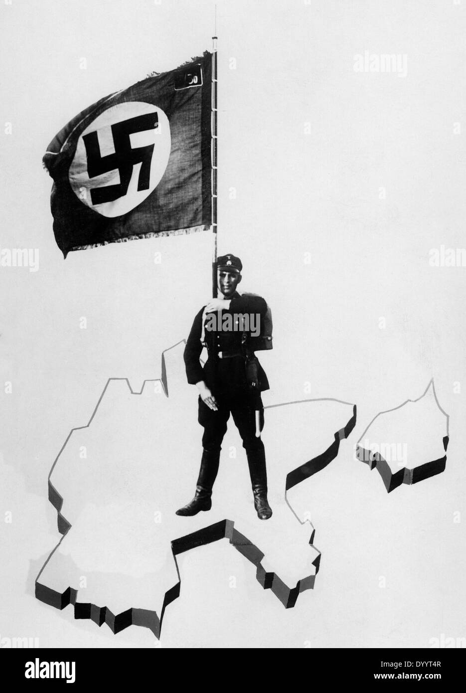 Poster di propaganda delle SS, 1934 Foto Stock