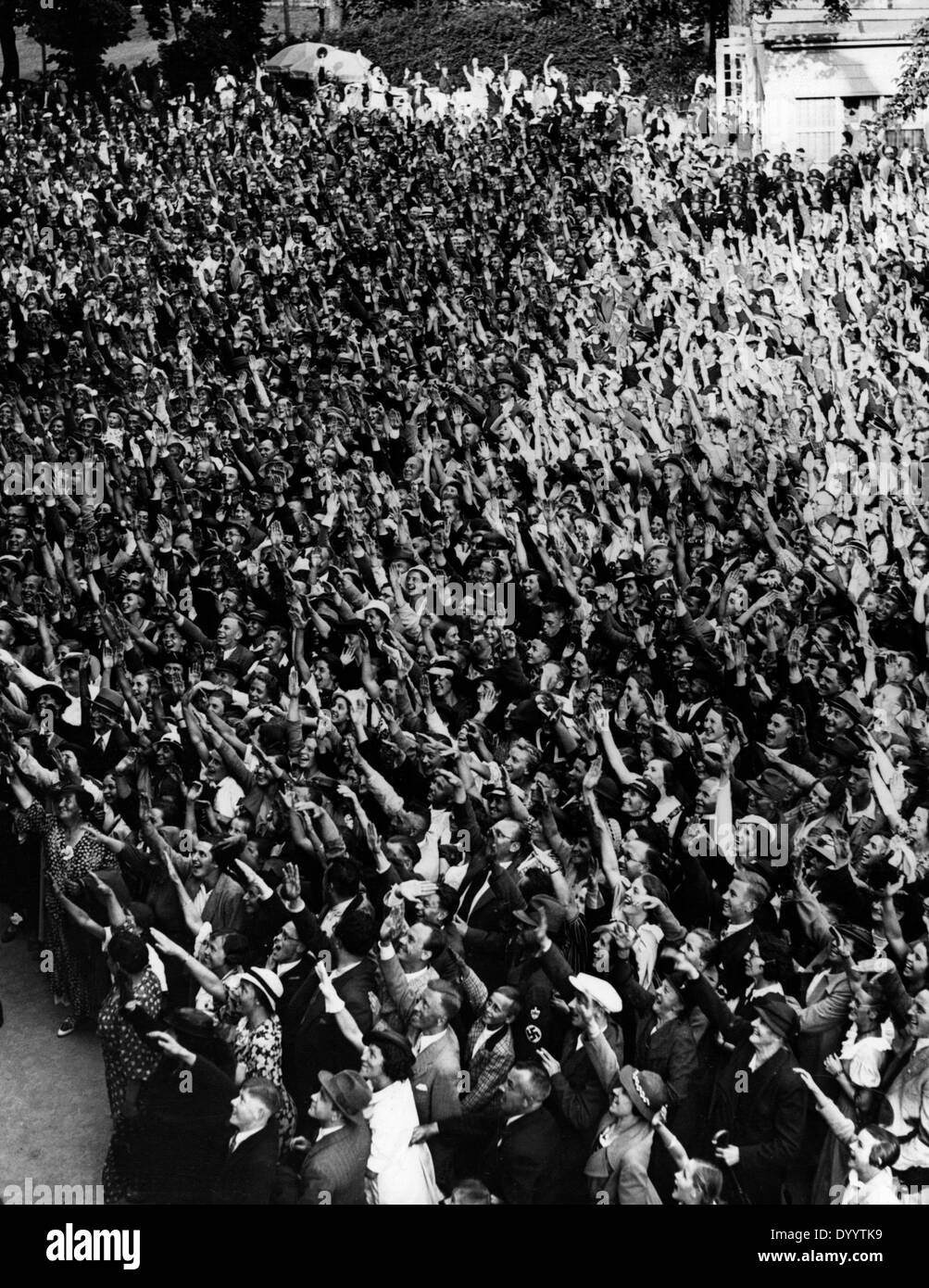 Apertura del Festival di Bayreuth con Adolf Hitler, 1936 Foto Stock