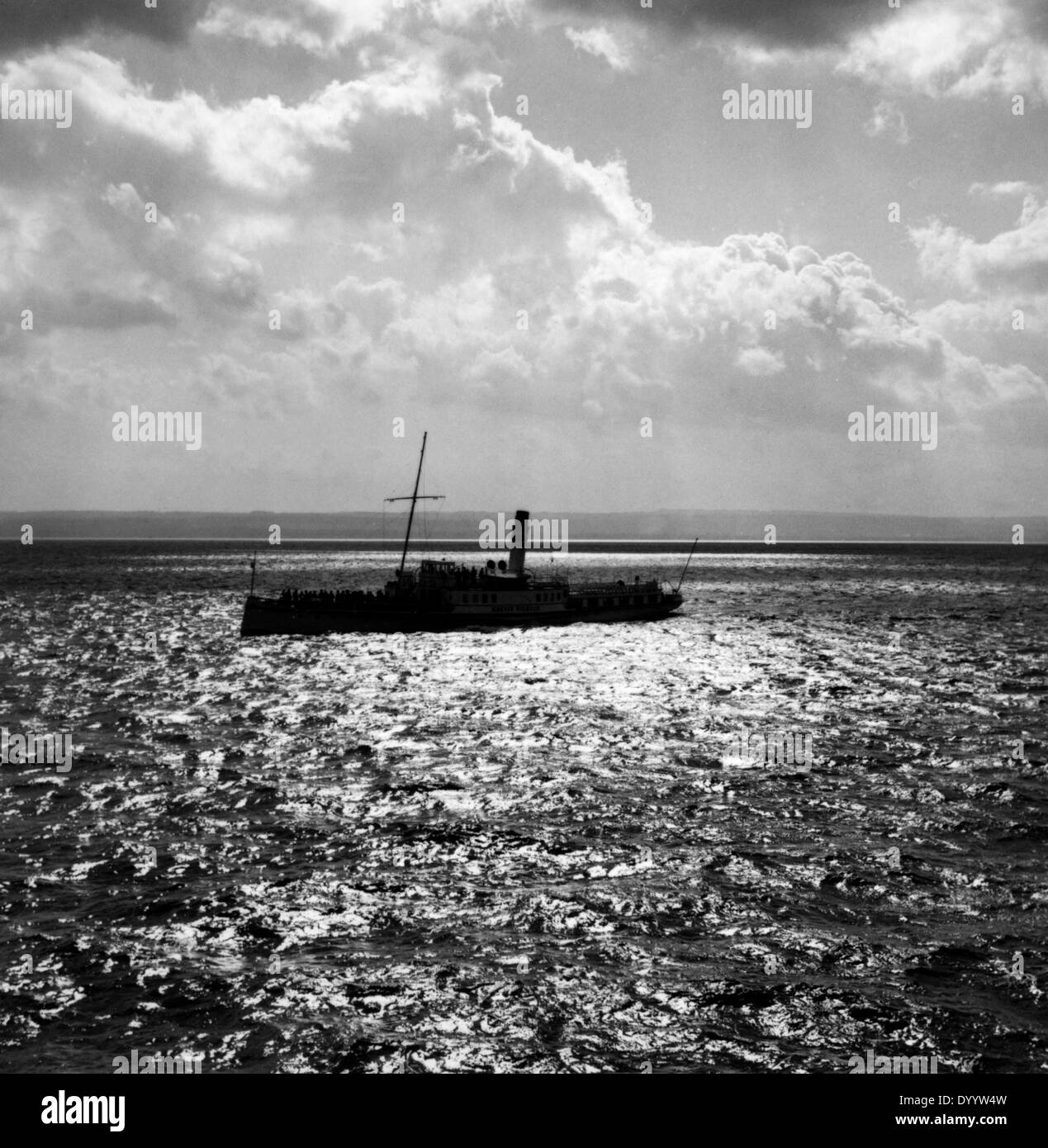 Il traffico navale sul Lago di Costanza, 1939 Foto Stock