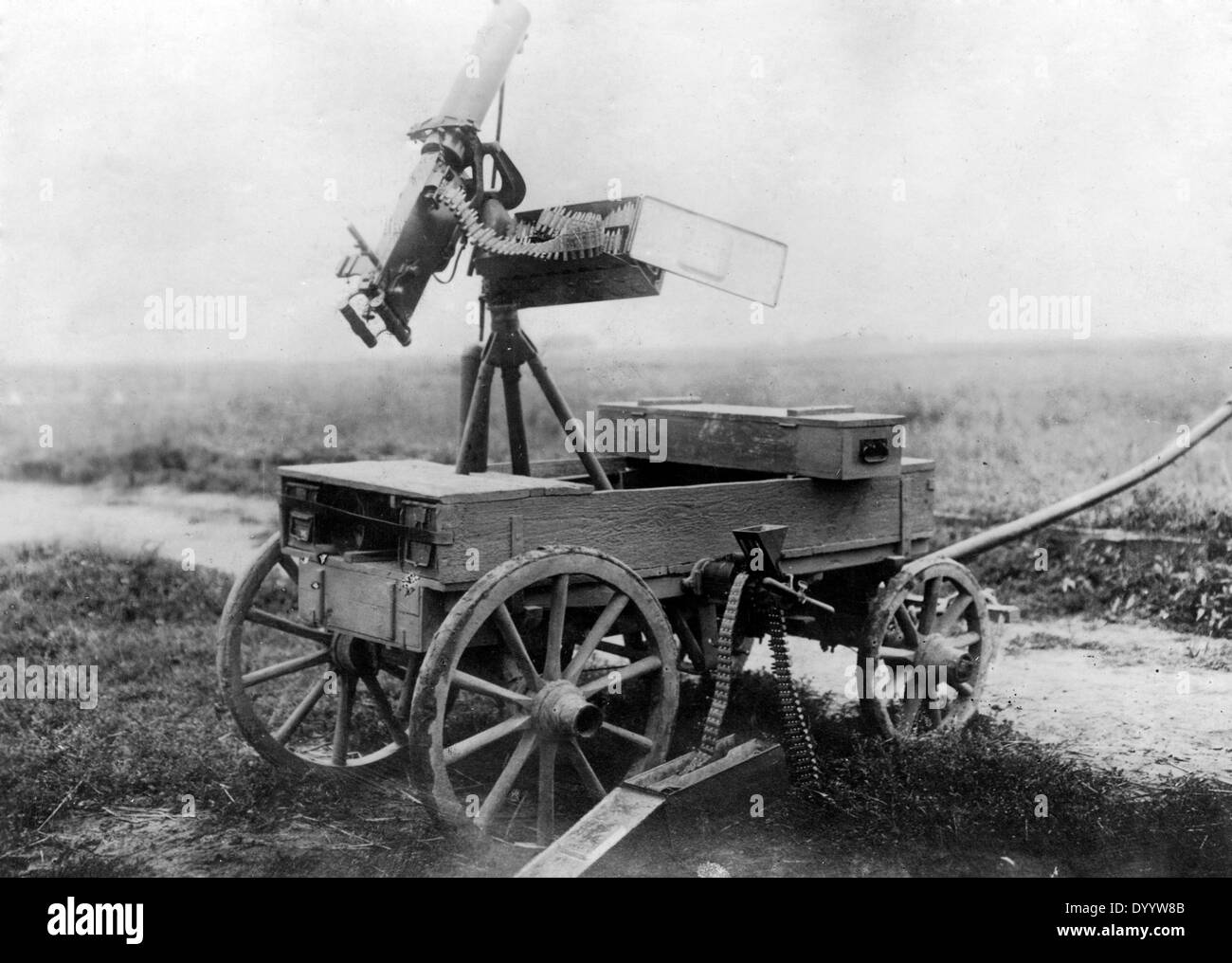 German anti-aerei di guerra, 1917 Foto Stock