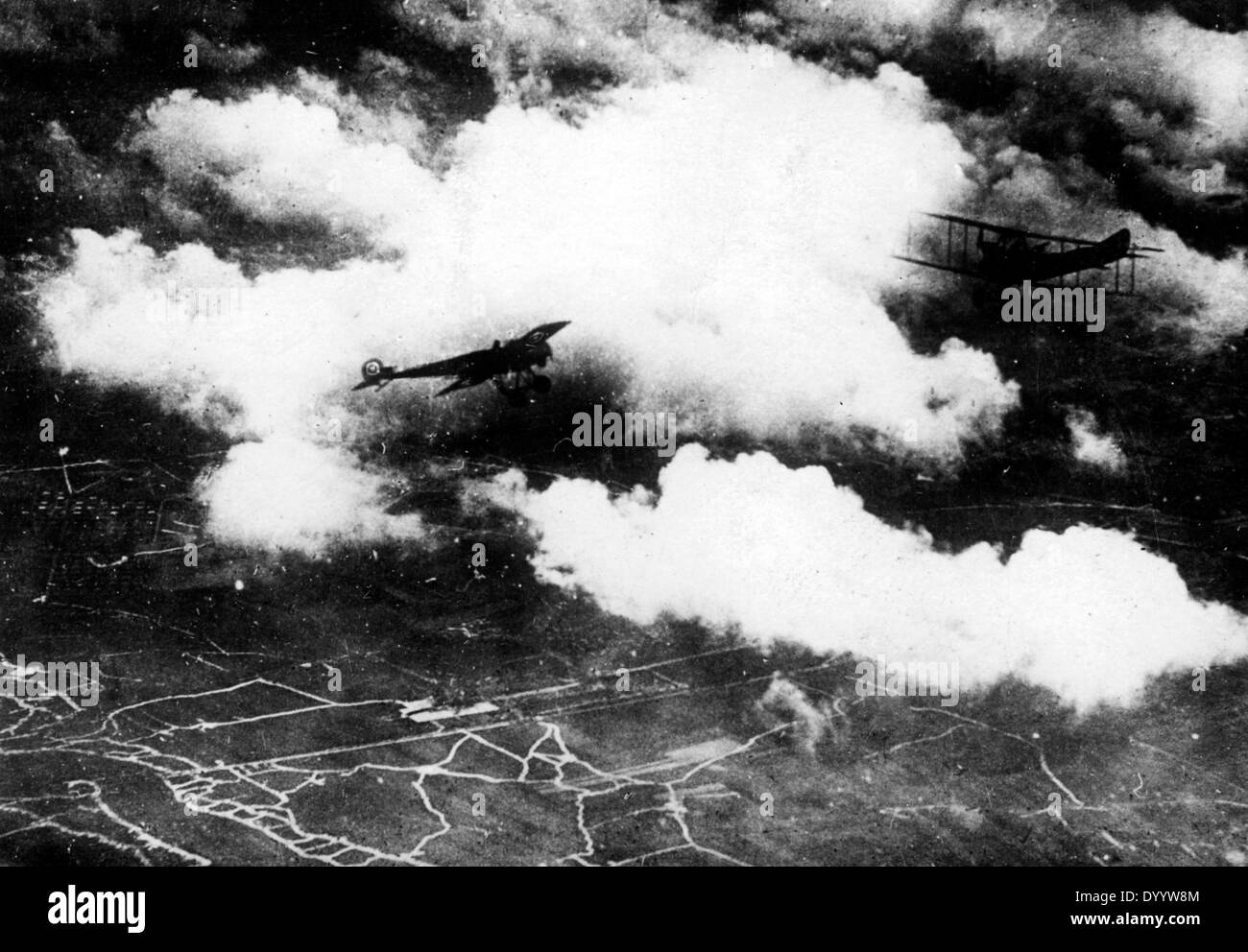 Combattimenti aerei nella Prima Guerra Mondiale, 1914-1918 Foto Stock