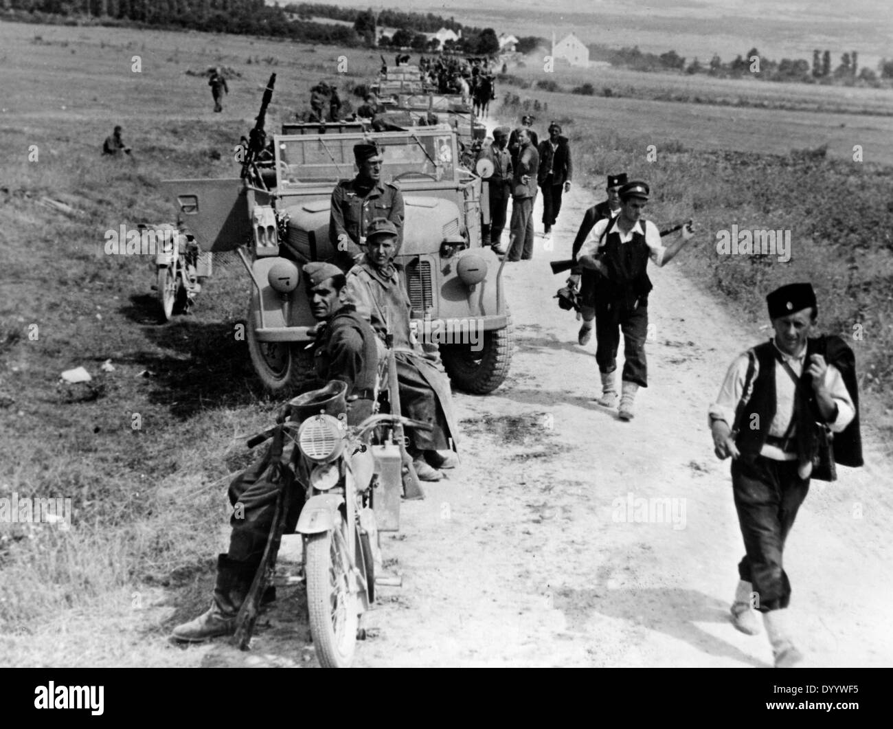 La lotta contro i partigiani in Jugoslavia, 1943 Foto Stock