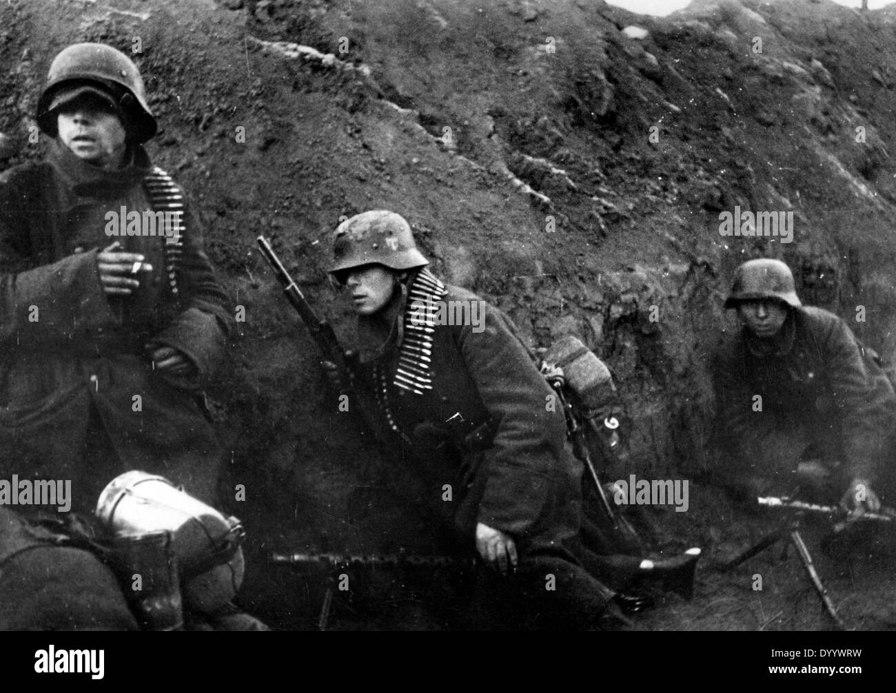 I soldati tedeschi sul Fronte Orientale, 1943 Foto Stock
