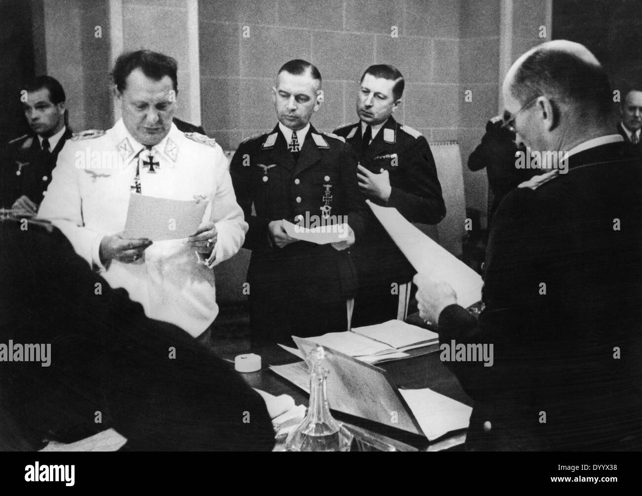 Hermann Göring, Hans Jeschonnek, Hoffmann von Waldau, Kastner, 1941 Foto Stock