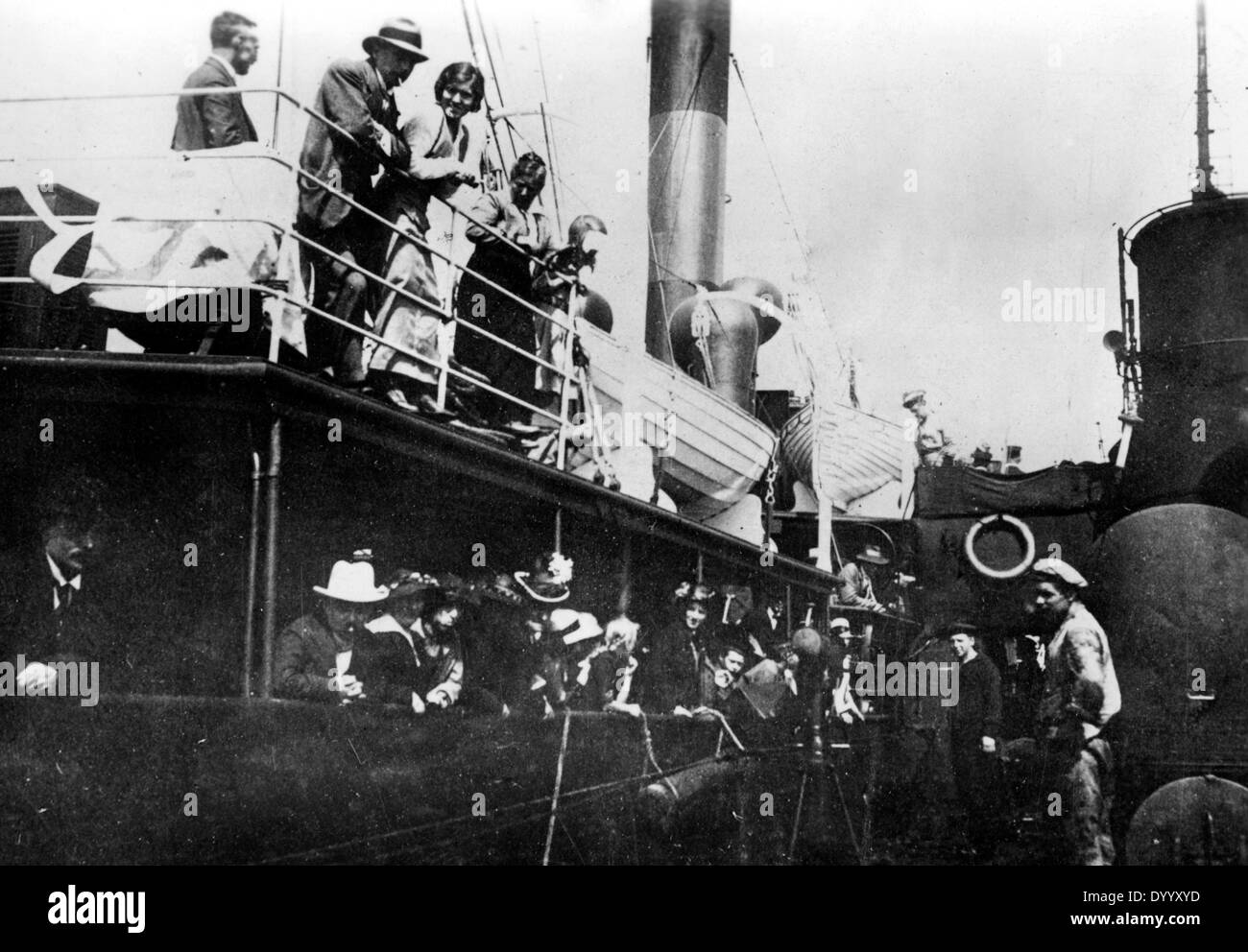 Fermo nave svedese nella guerra mondiale I Foto Stock