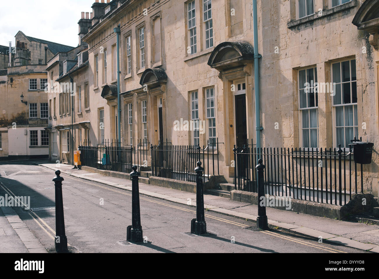 Georgian case a schiera Beauford Piazza città georgiana di Bath Somerset Foto Stock