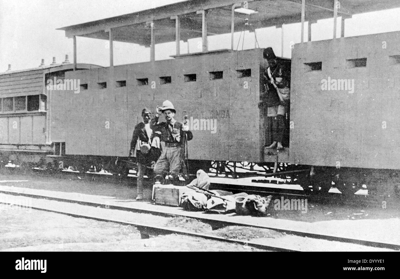 Soldati tedeschi nel British East Africa nella I guerra mondiale Foto Stock